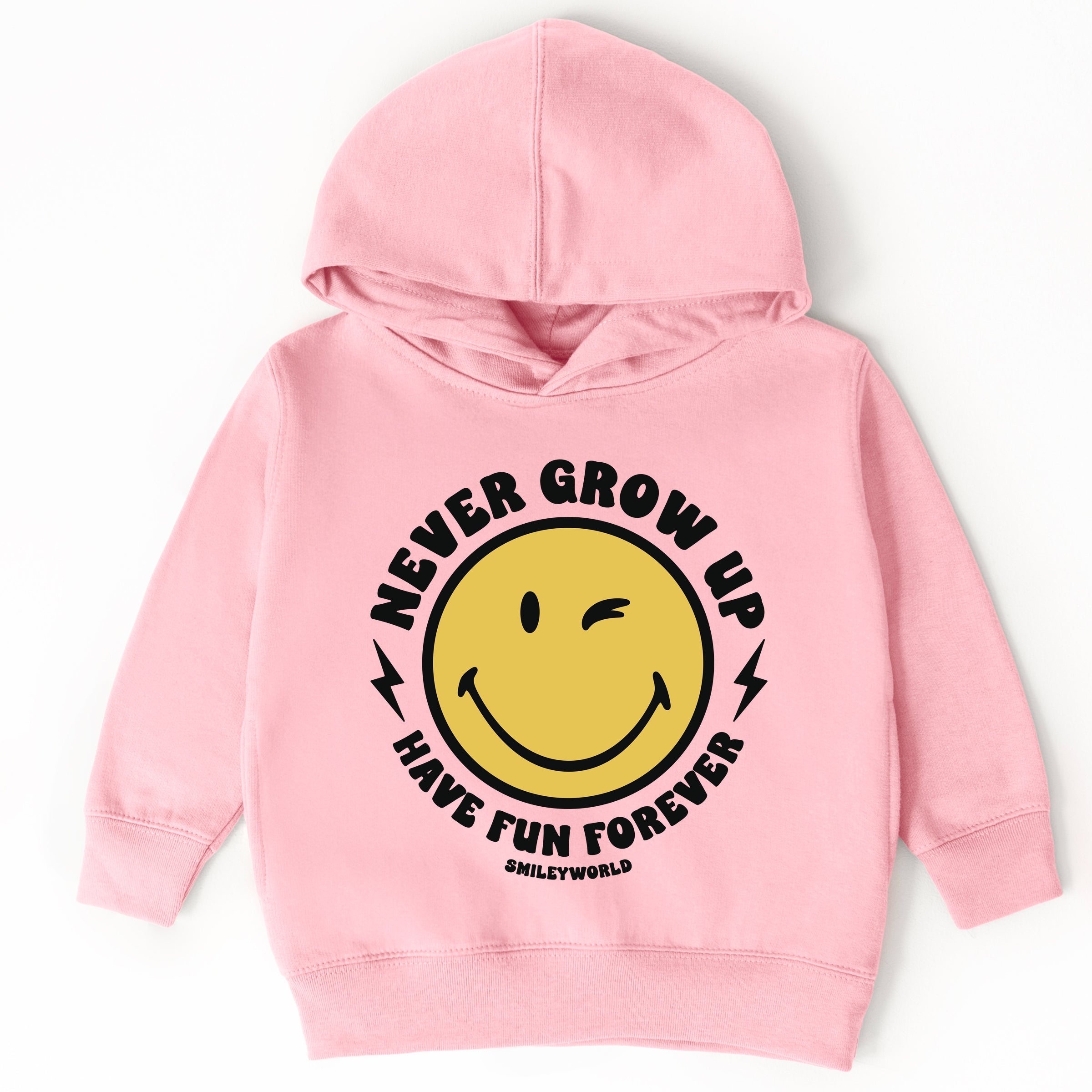 SmileyWorld Never Grow Up - Toddler Hoodie