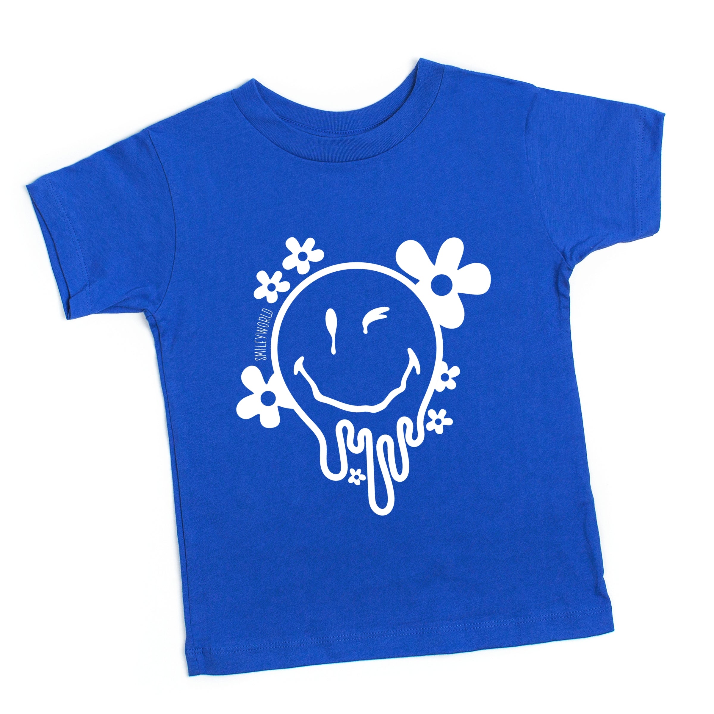 SmileyWorld Melting Outline - Toddler Short Sleeve Graphic T-Shirt