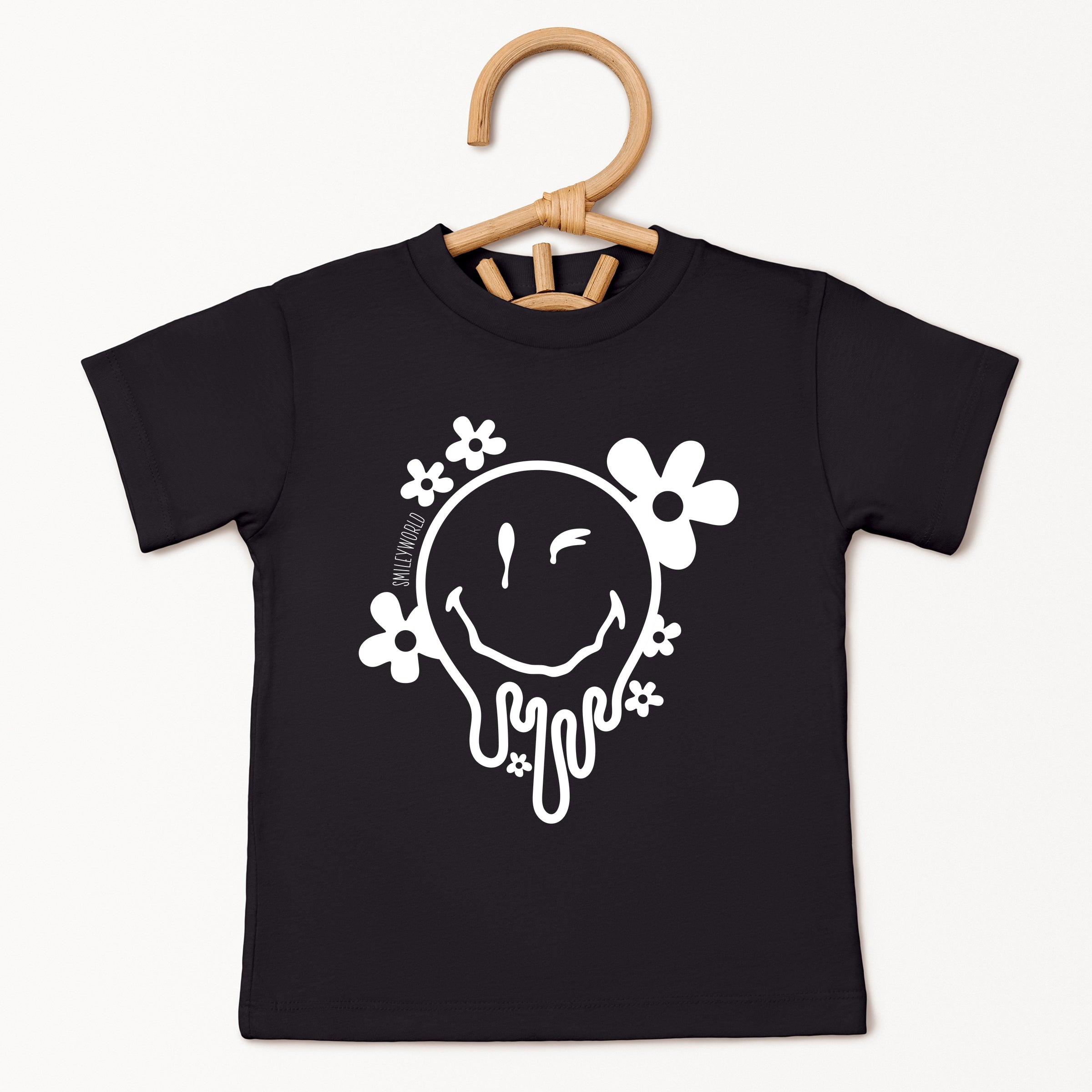SmileyWorld Melting Outline - Toddler Short Sleeve Graphic T-Shirt