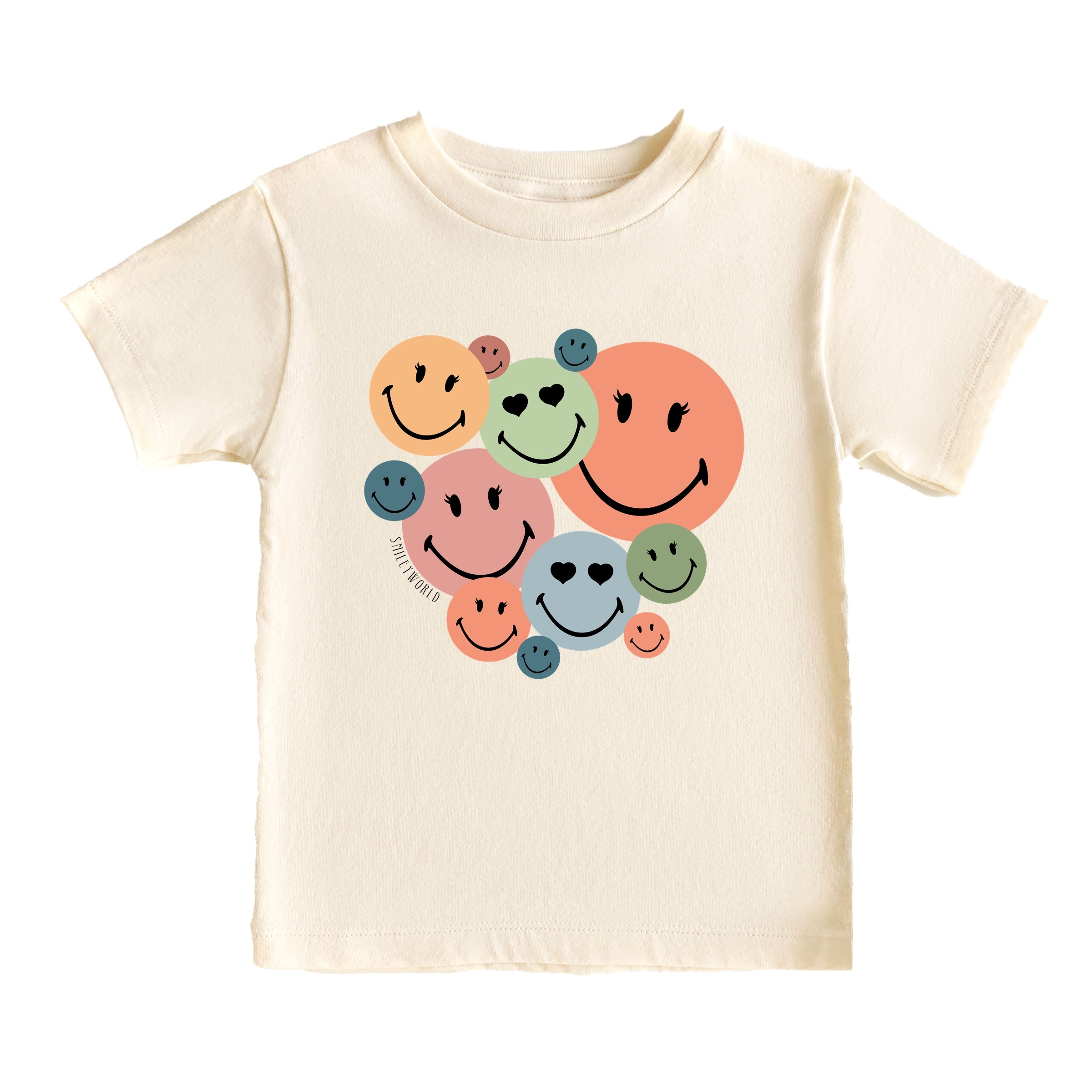 SmileyWorld Stacked Smiles - Toddler Short Sleeve Graphic T-Shirt