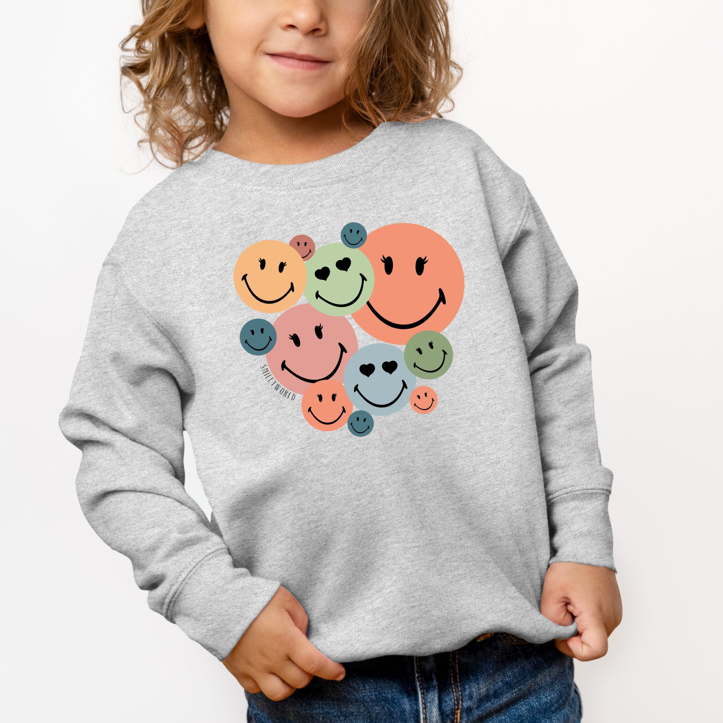 SmileyWorld Stacked Smiles - Toddler Graphic Sweatshirt