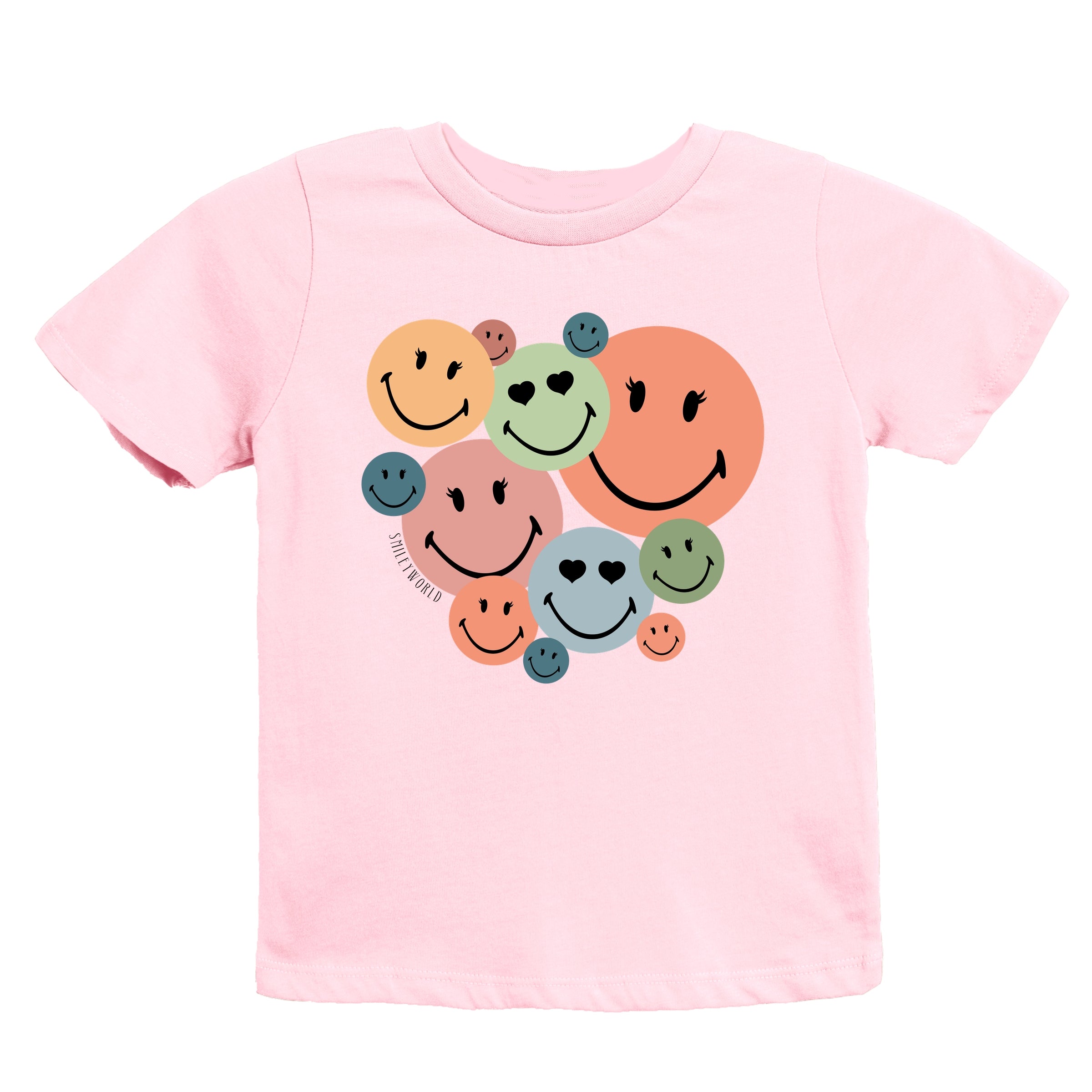 SmileyWorld Stacked Smiles - Youth Short Sleeve Graphic T-Shirt