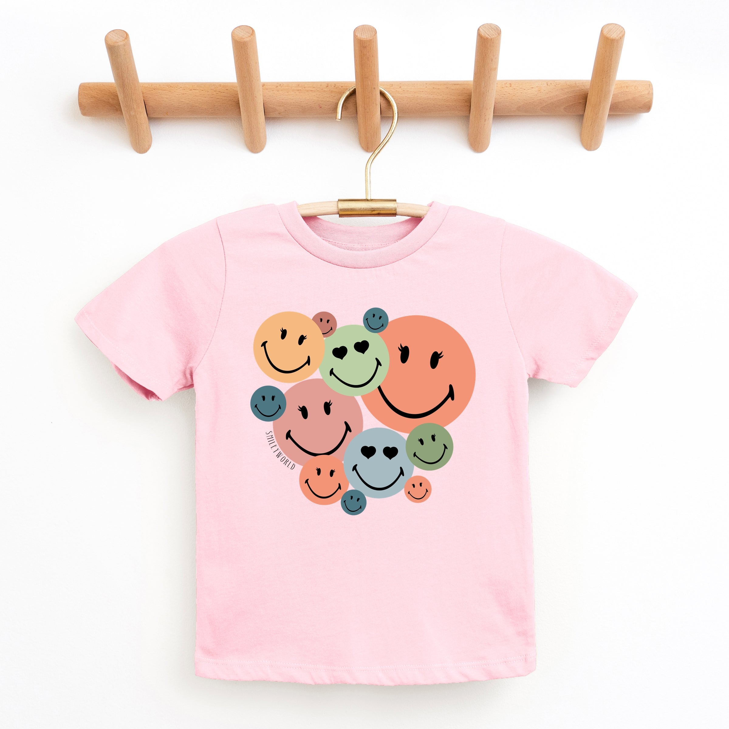 SmileyWorld Stacked Smiles - Youth Short Sleeve Graphic T-Shirt