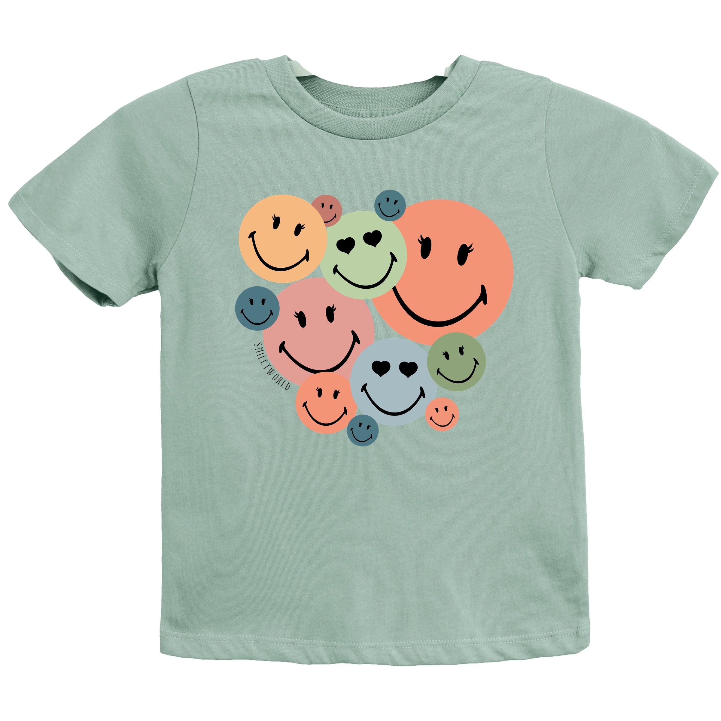 SmileyWorld Stacked Smiles - Youth Short Sleeve Graphic T-Shirt