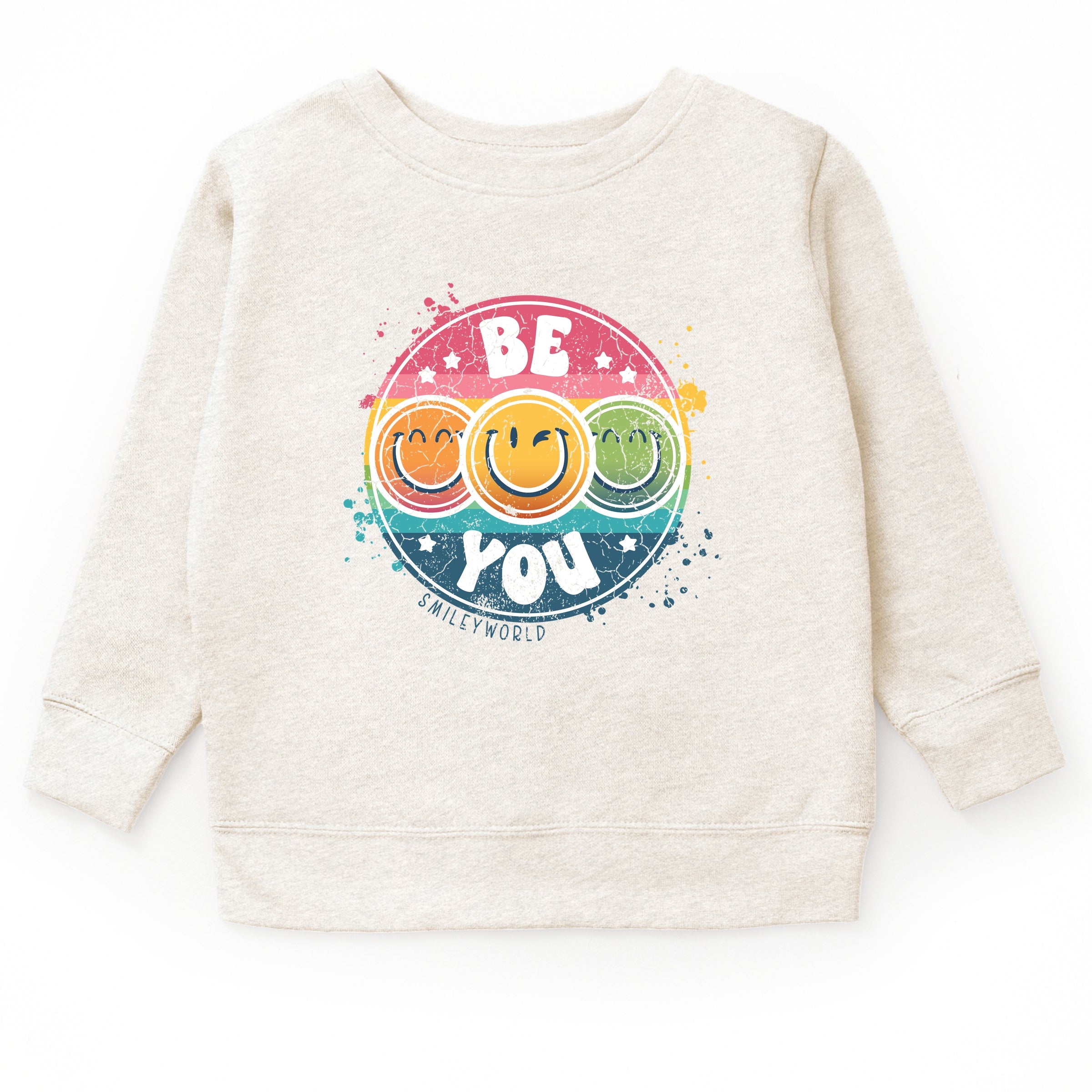 SmileyWorld Be You Rainbow Circle - Youth Graphic Sweatshirt