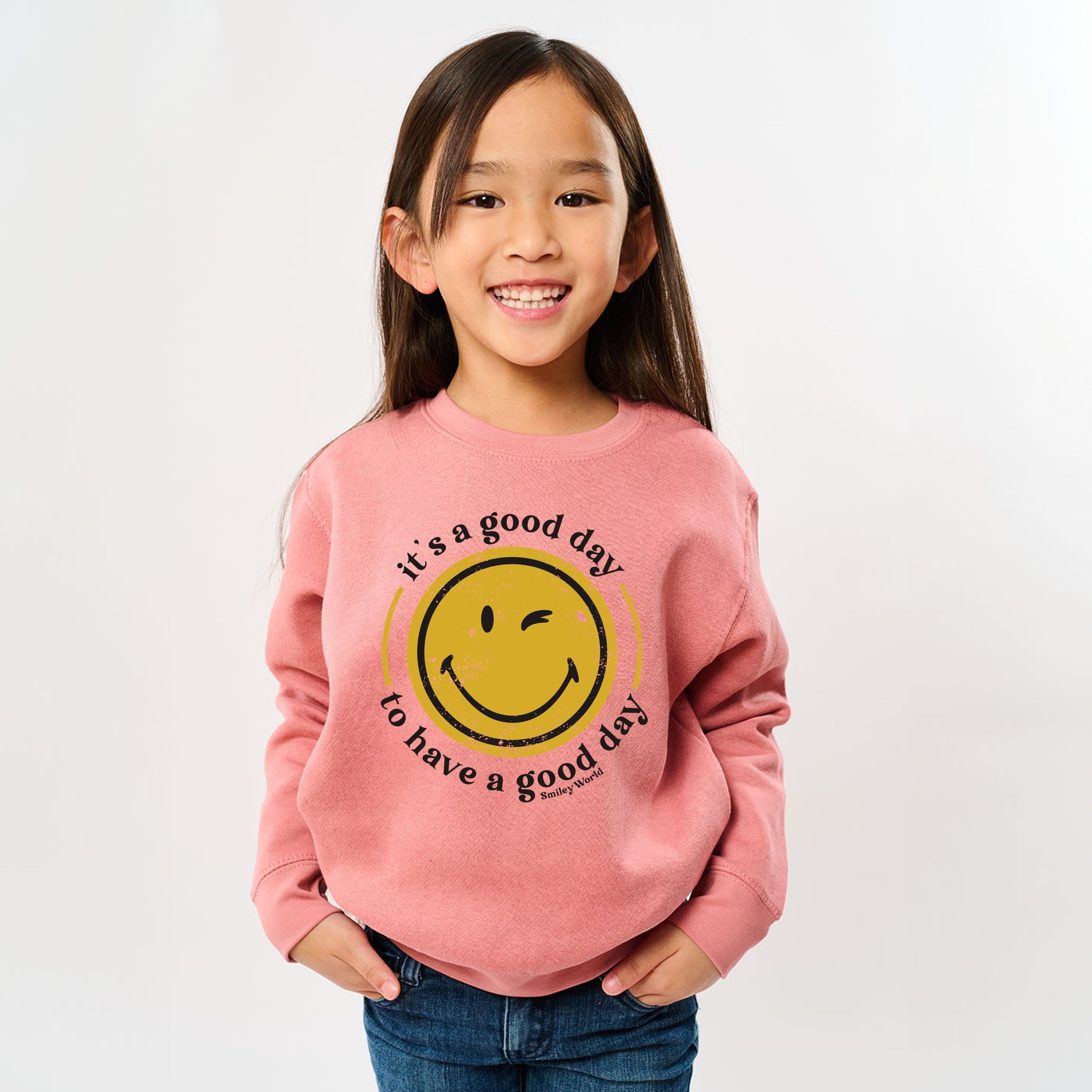 SmileyWorld It's A Good Day To Have A Good Day Circle - Youth Graphic Sweatshirt