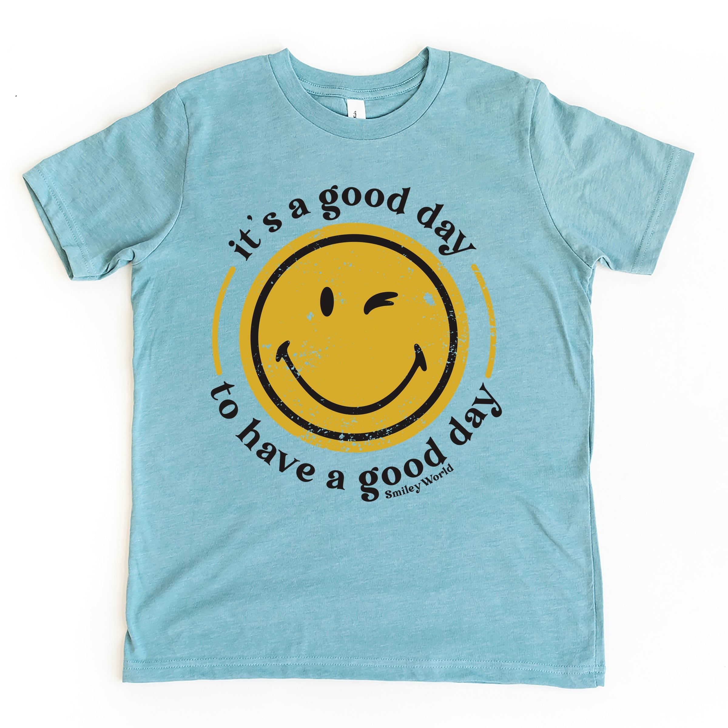 SmileyWorld It's A Good Day To Have A Good Day Circle - Youth Short Sleeve Graphic T-Shirt