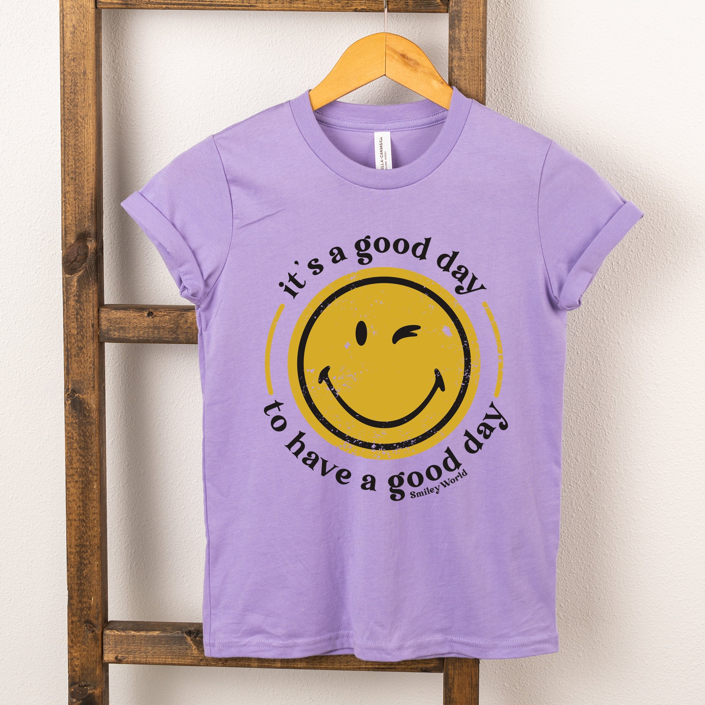 SmileyWorld It's A Good Day To Have A Good Day Circle - Youth Short Sleeve Graphic T-Shirt