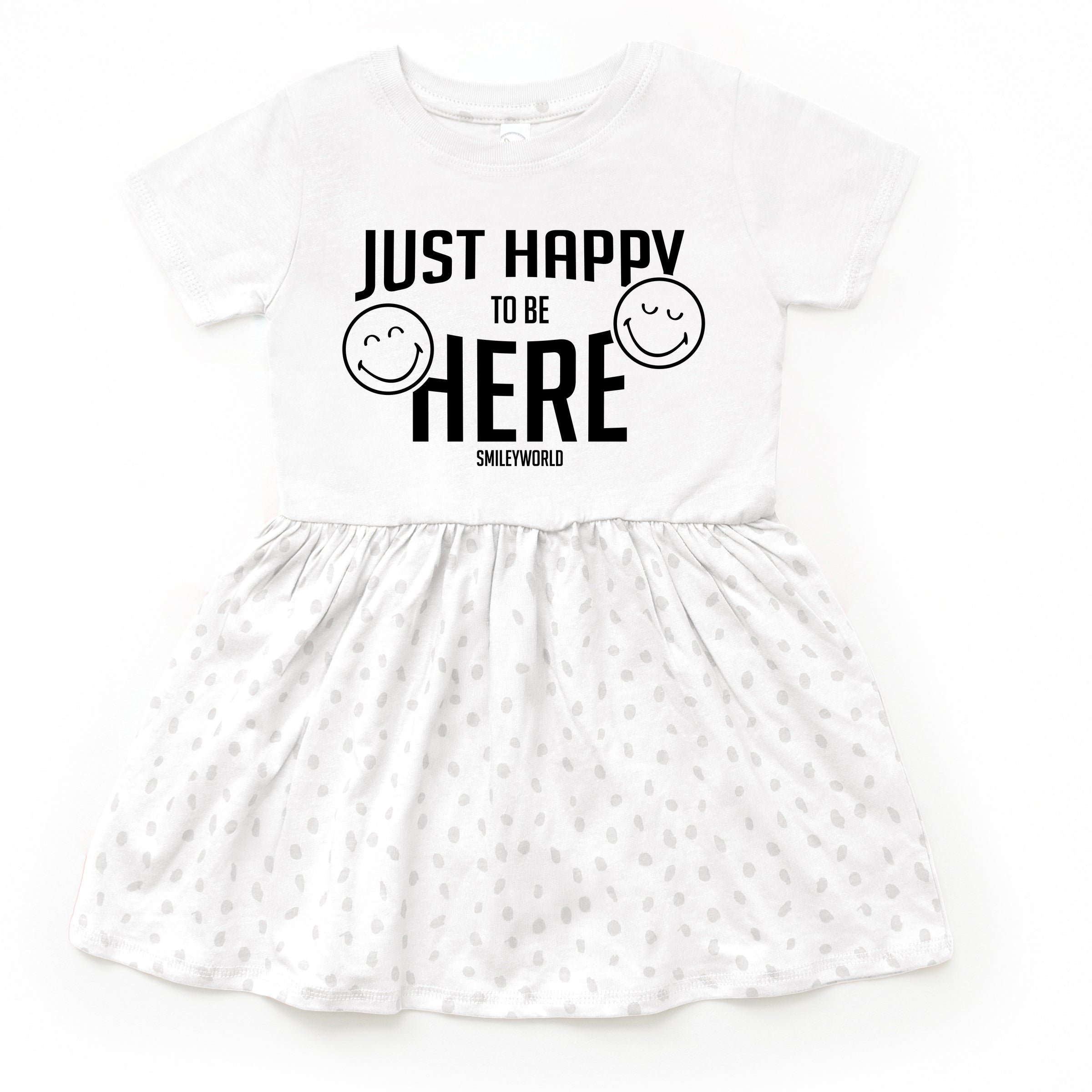SmileyWorld Just Happy To Be Here - Toddler Graphic Dress