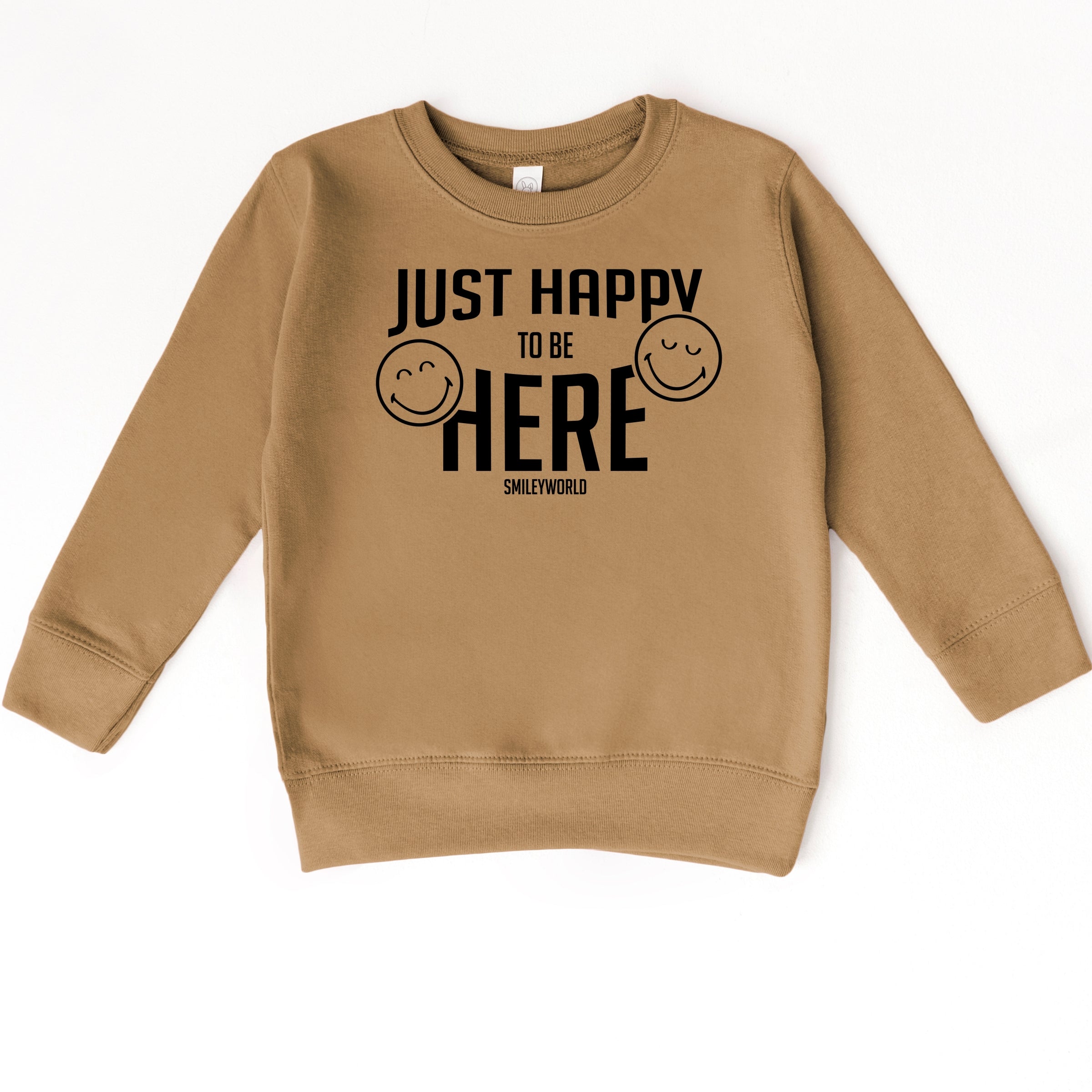 SmileyWorld Just Happy To Be Here - Toddler Graphic Sweatshirt