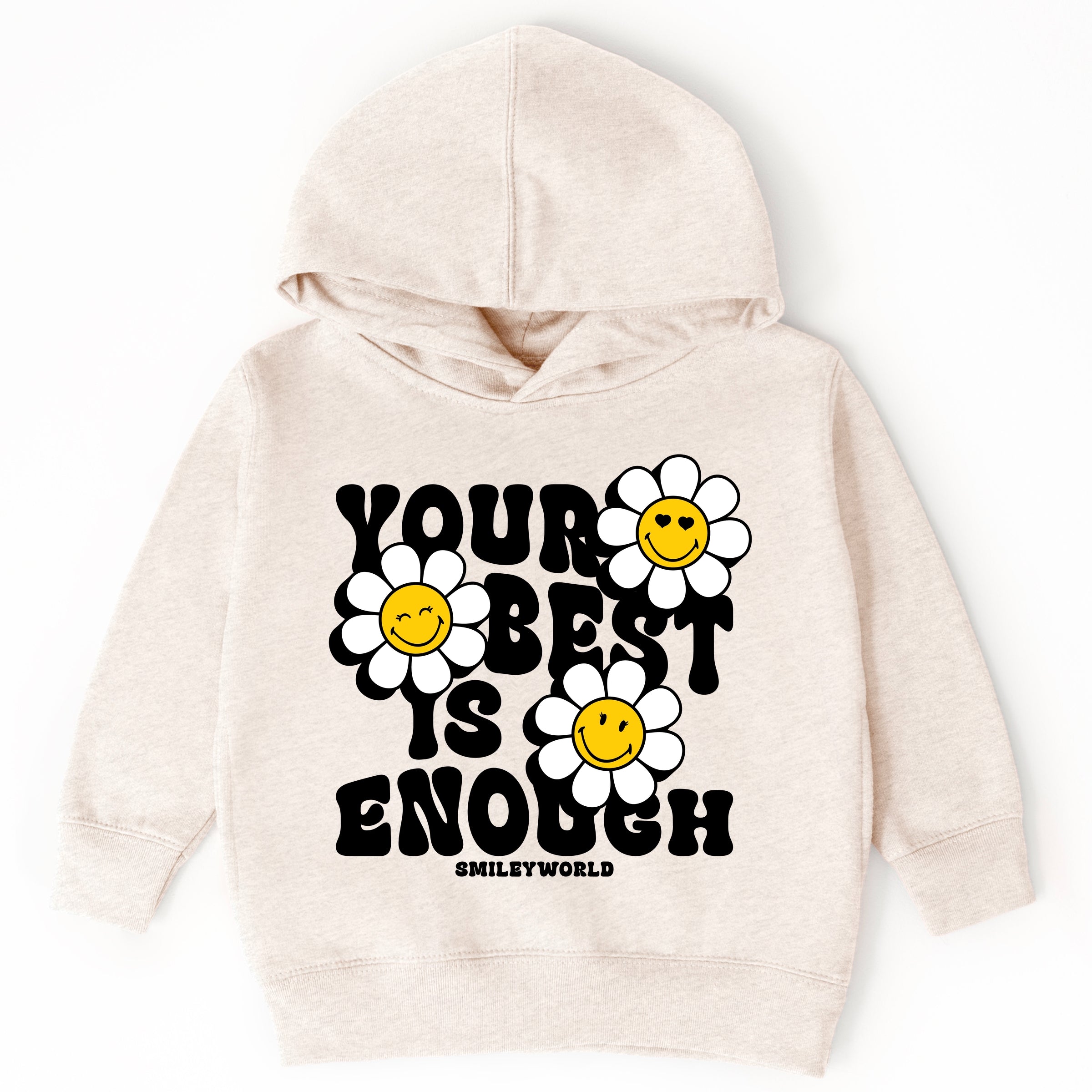 SmileyWorld Your Best Is Enough Floral - Toddler Hoodie