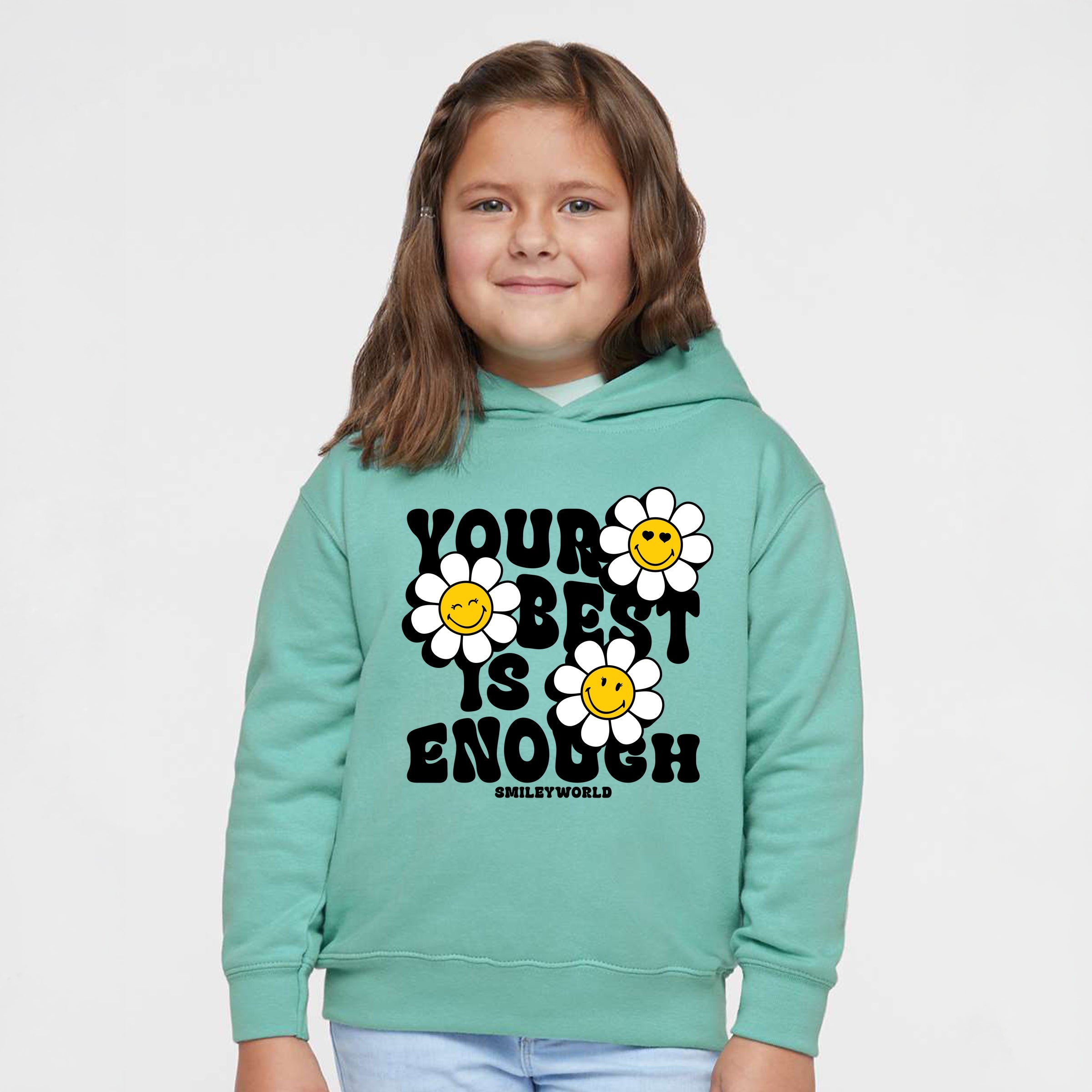 SmileyWorld Your Best Is Enough Floral - Toddler Hoodie