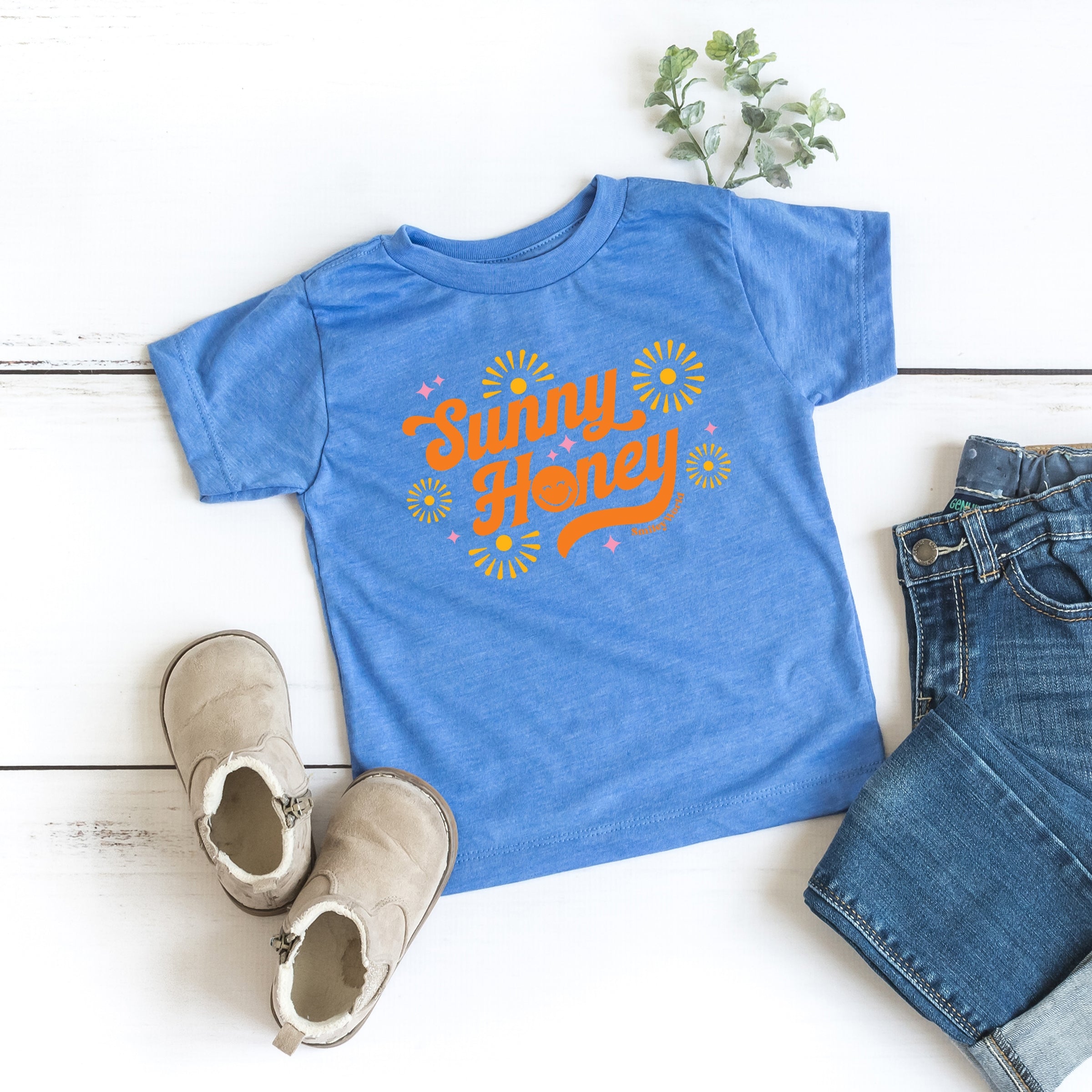 SmileyWorld Sunny Honey - Toddler Short Sleeve Graphic T-Shirt