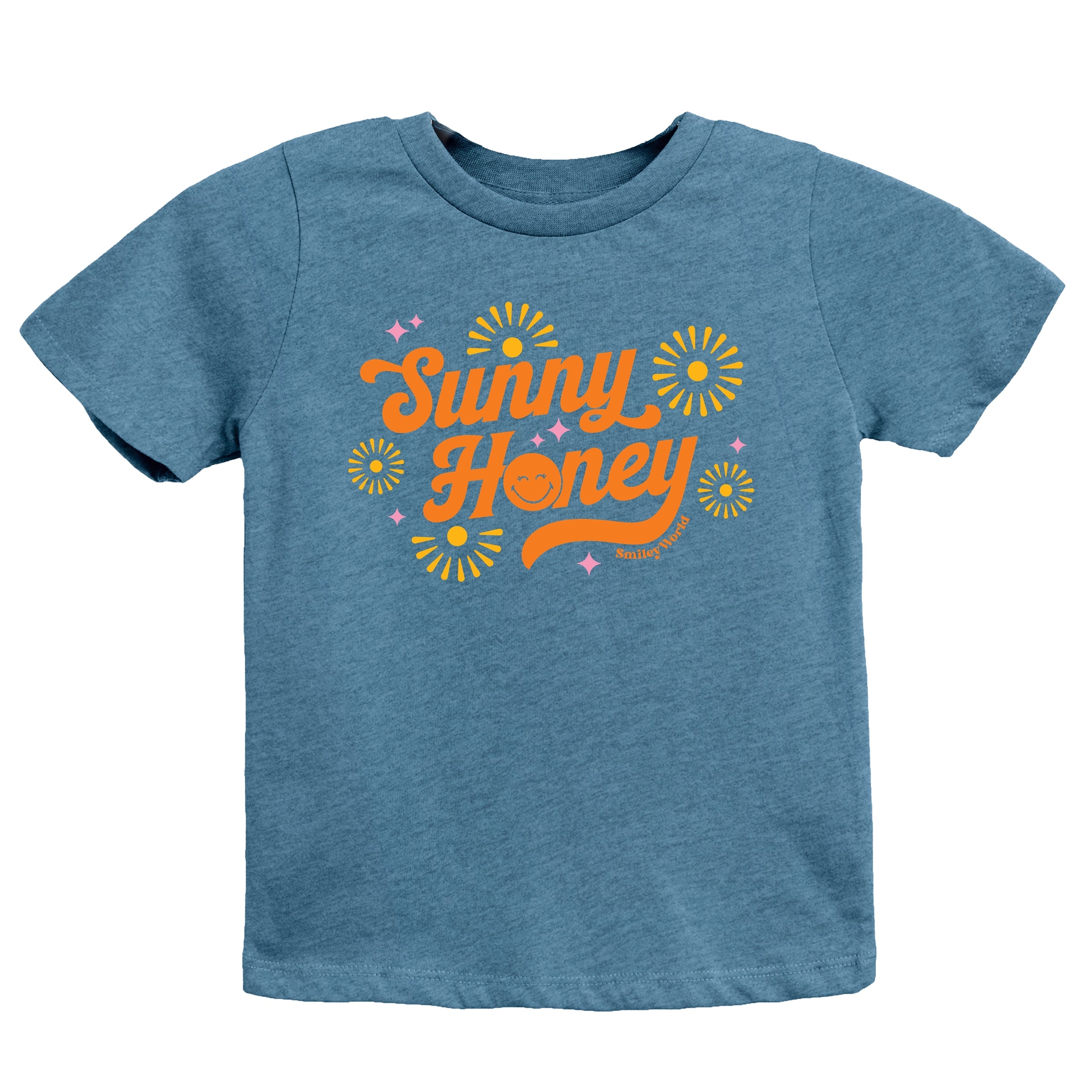 SmileyWorld Sunny Honey - Youth Short Sleeve Graphic T-Shirt