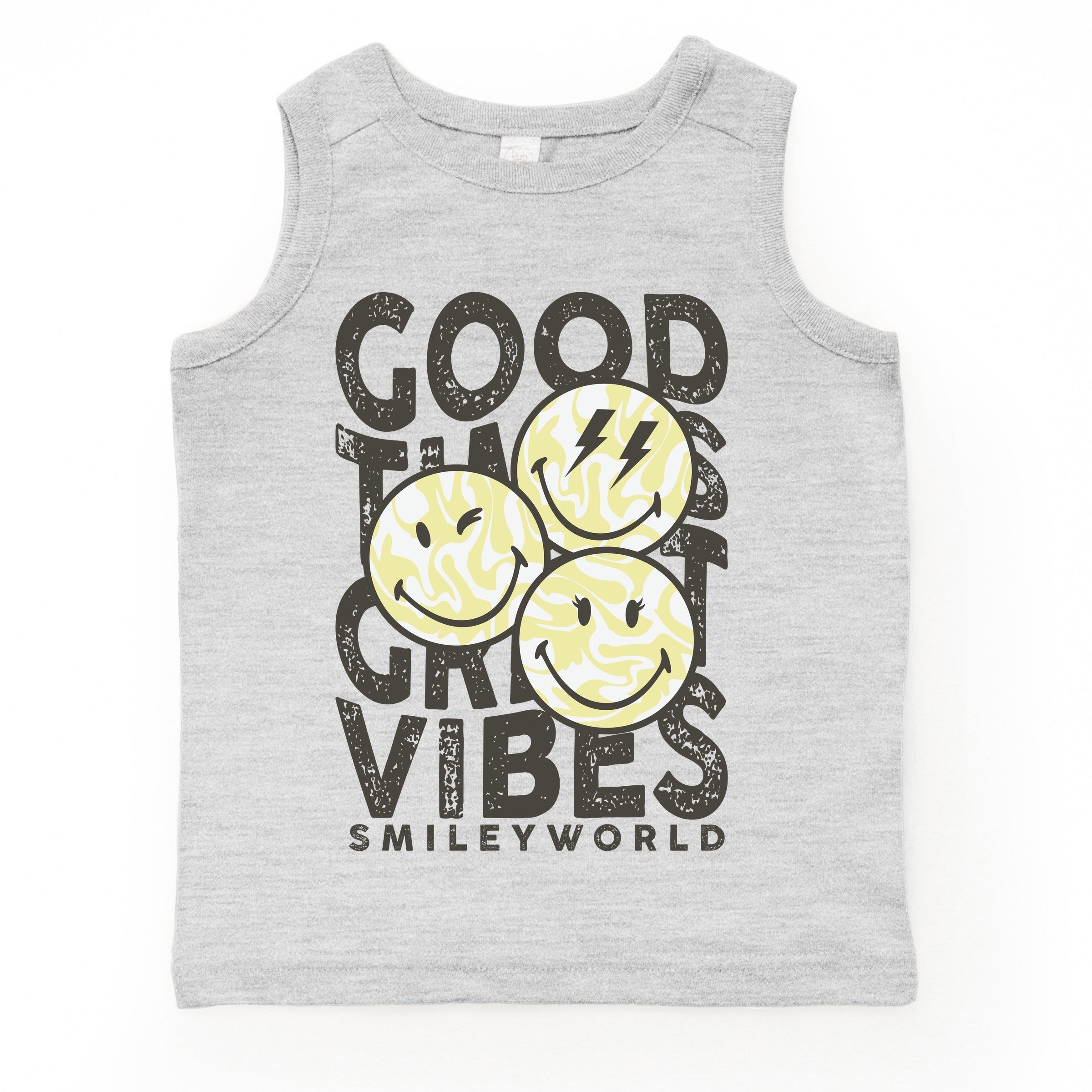 SmileyWorld Good Times Great Vibes  - Toddler Graphic Tank
