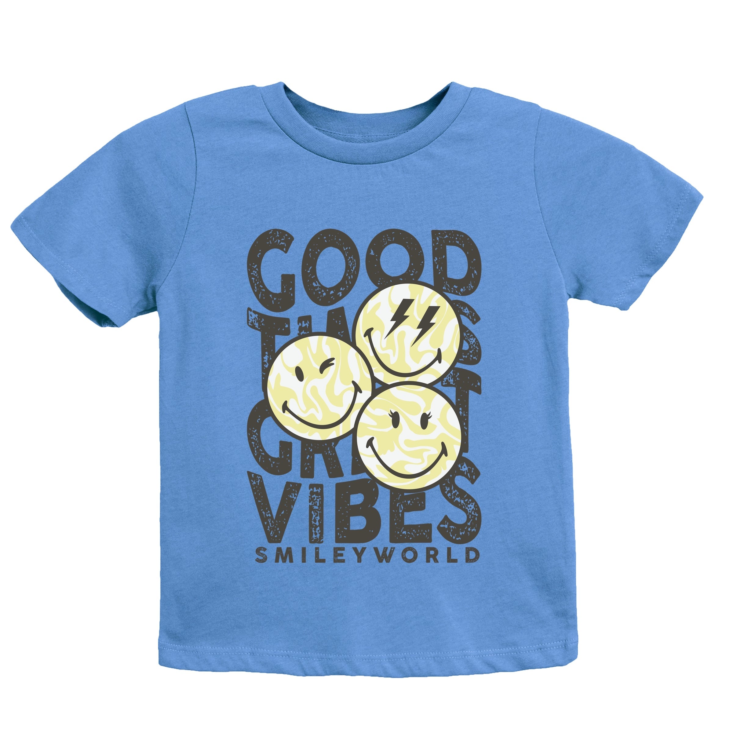 SmileyWorld Good Times Great Vibes  - Youth Short Sleeve Graphic T-Shirt