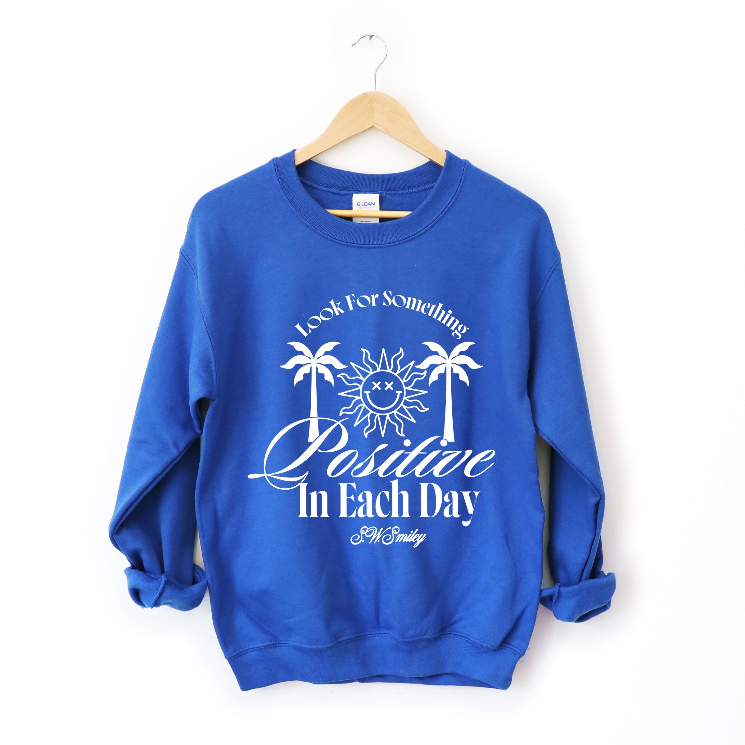 S.W.Smiley Look For Something Positive - Women's Graphic Sweatshirt