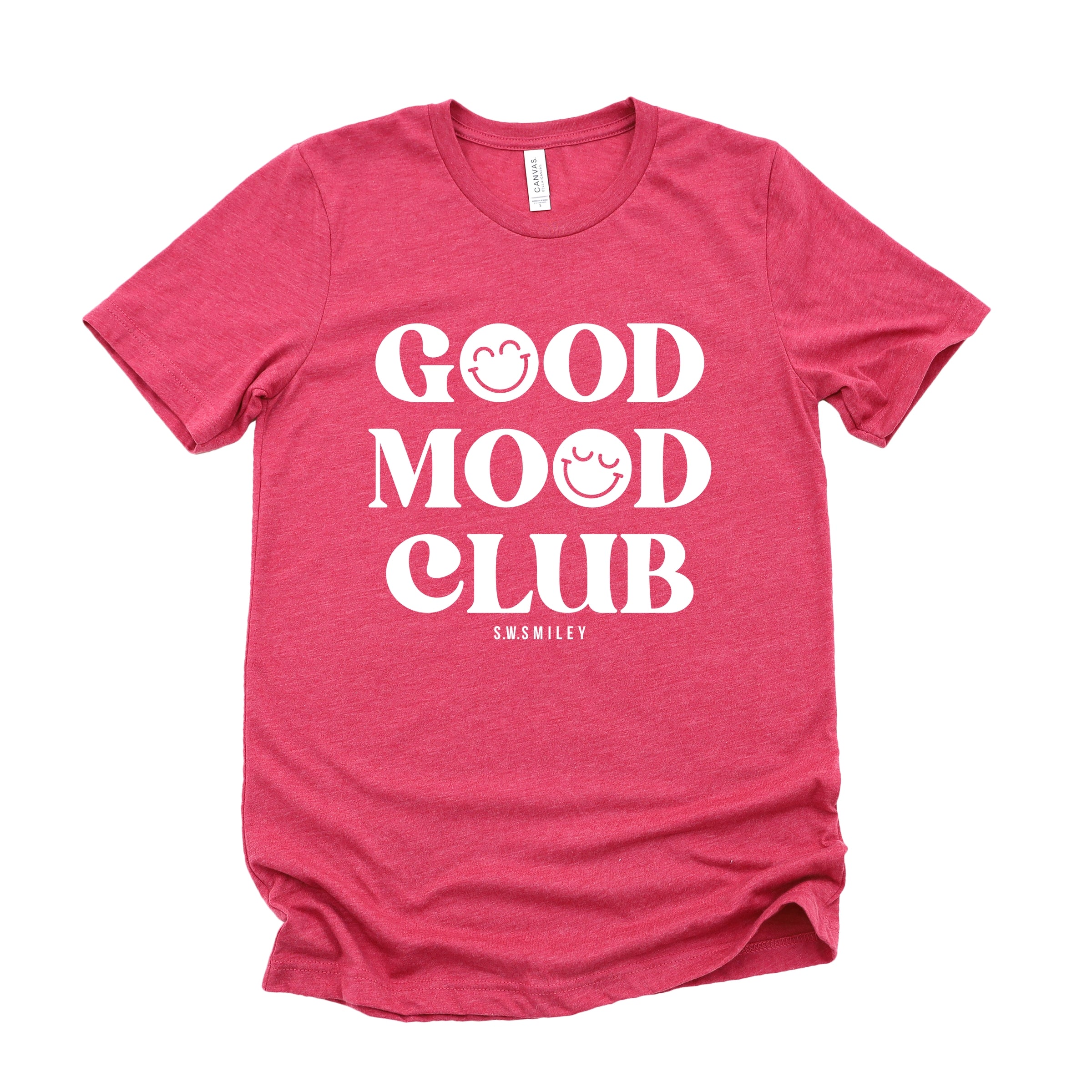 S.W.Smiley Good Mood Club - Women's Short Sleeve Graphic T-Shirt