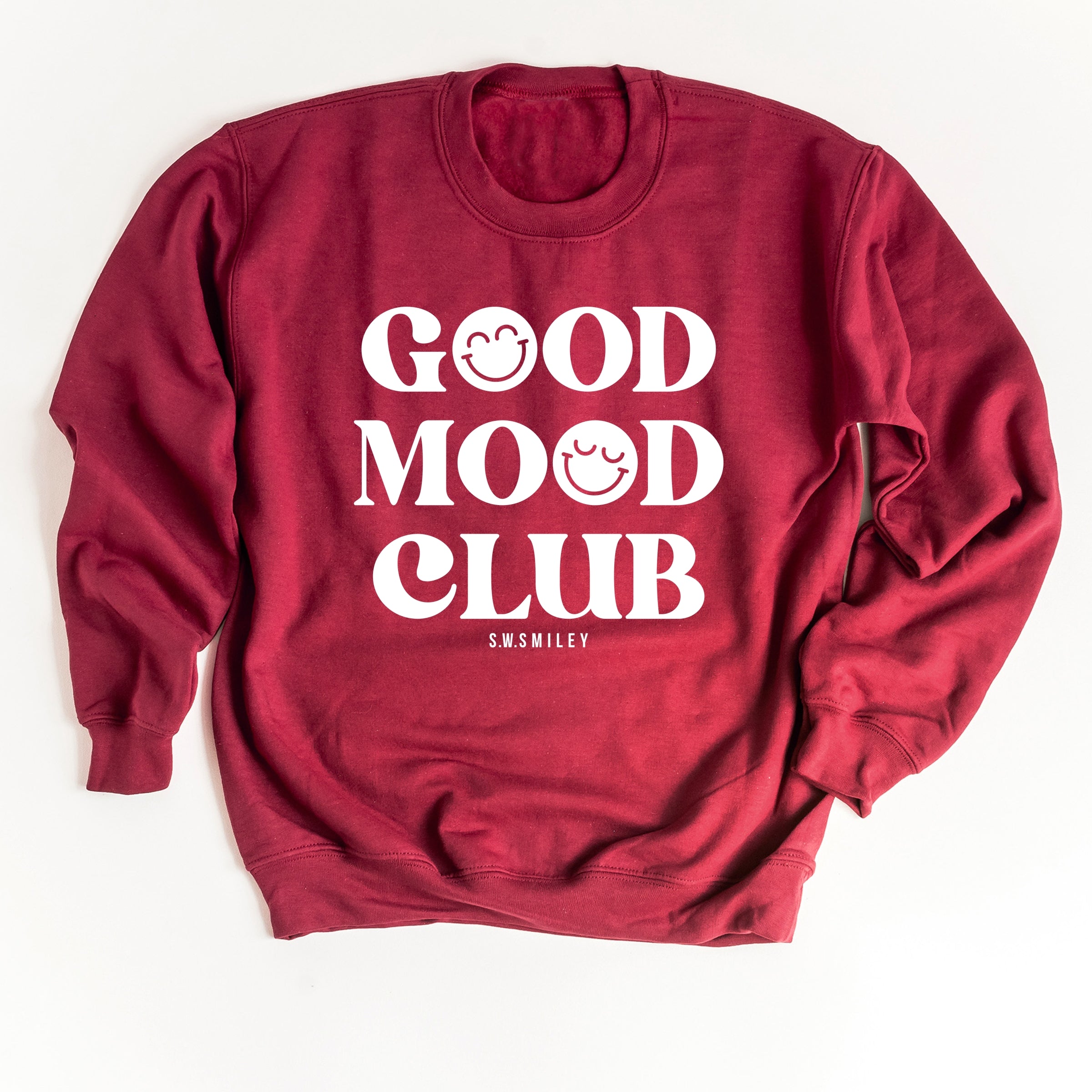 S.W.Smiley Good Mood Club - Women's Graphic Sweatshirt