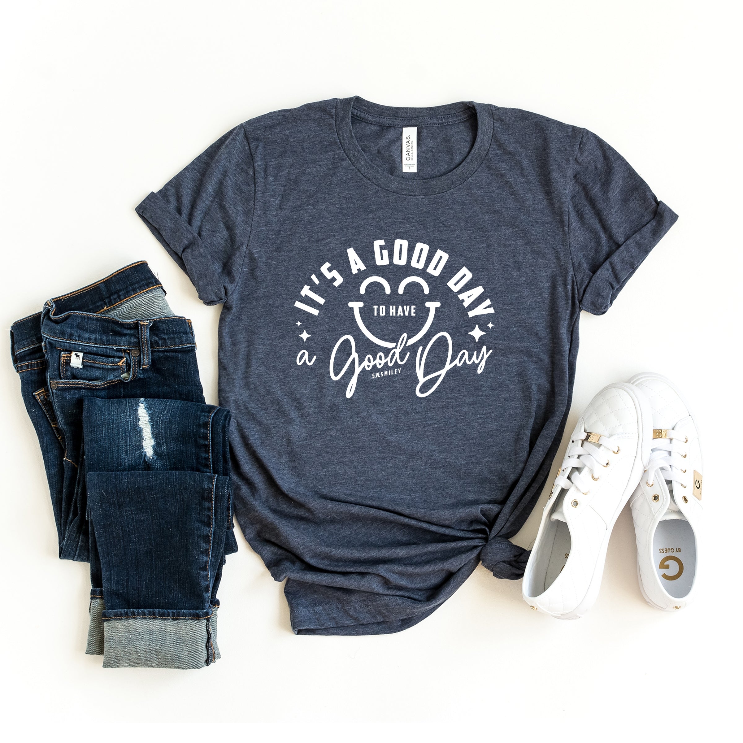S.W.Smiley It's A Good Day To Have A Good Day - Women's Short Sleeve Graphic T-Shirt