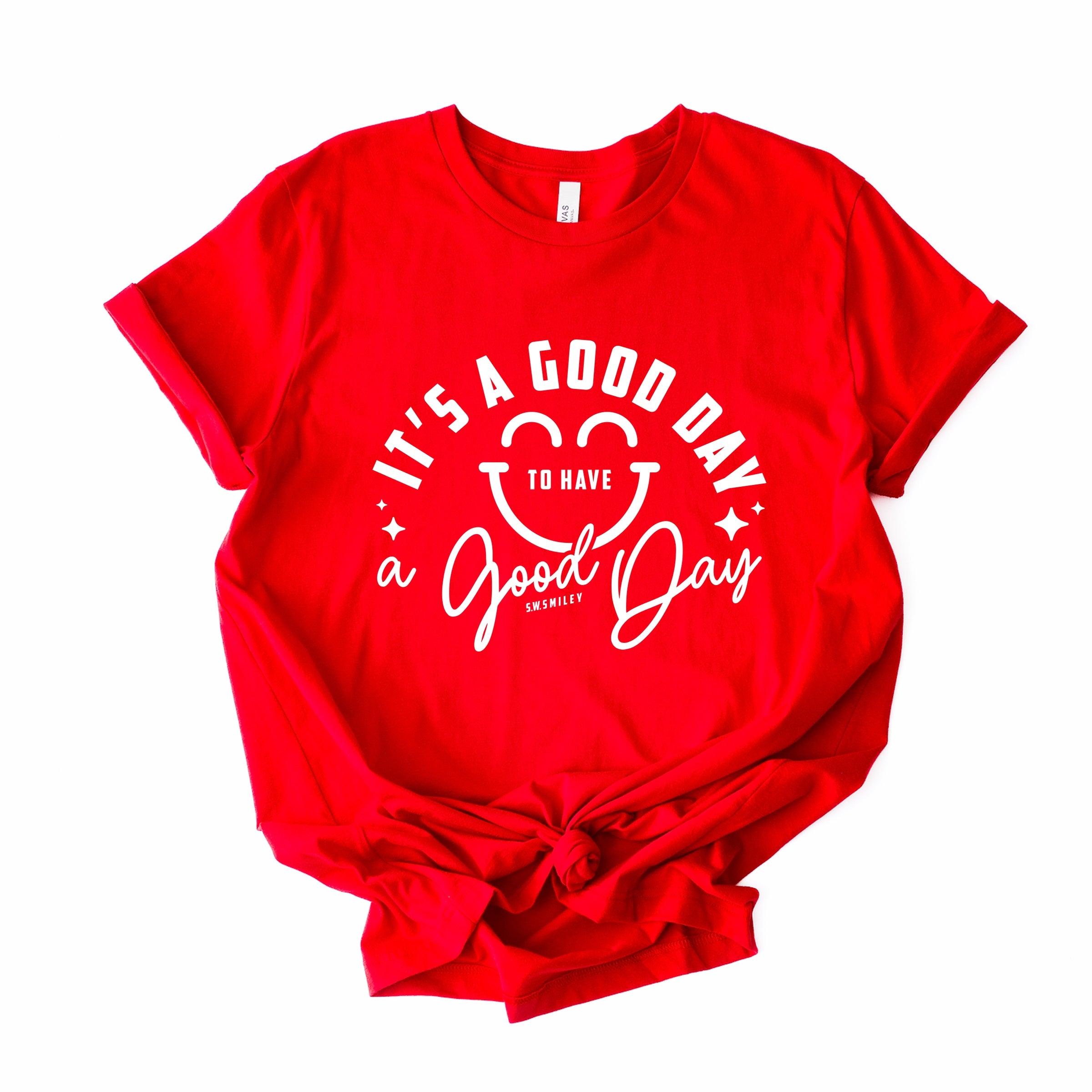 S.W.Smiley It's A Good Day To Have A Good Day - Women's Short Sleeve Graphic T-Shirt