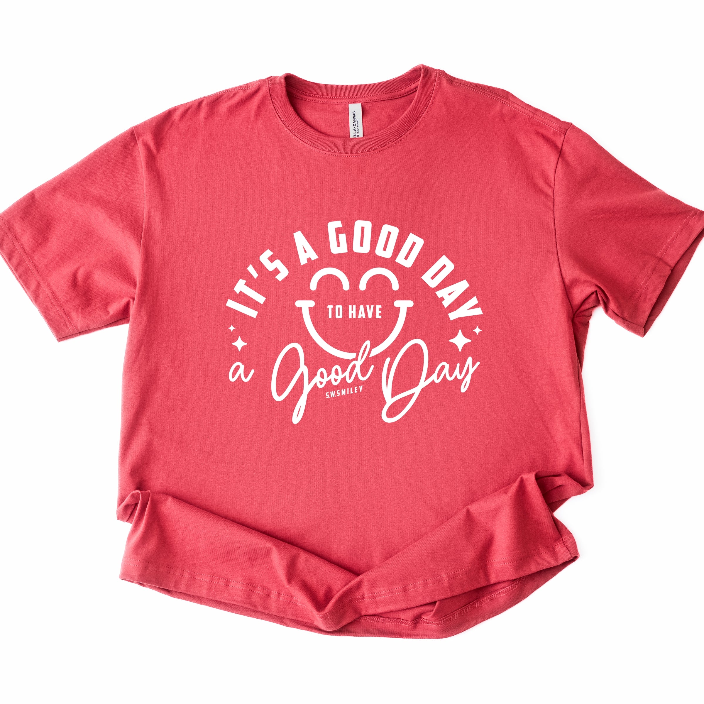 S.W.Smiley It's A Good Day To Have A Good Day - Women's Heavyweight Graphic T-Shirt