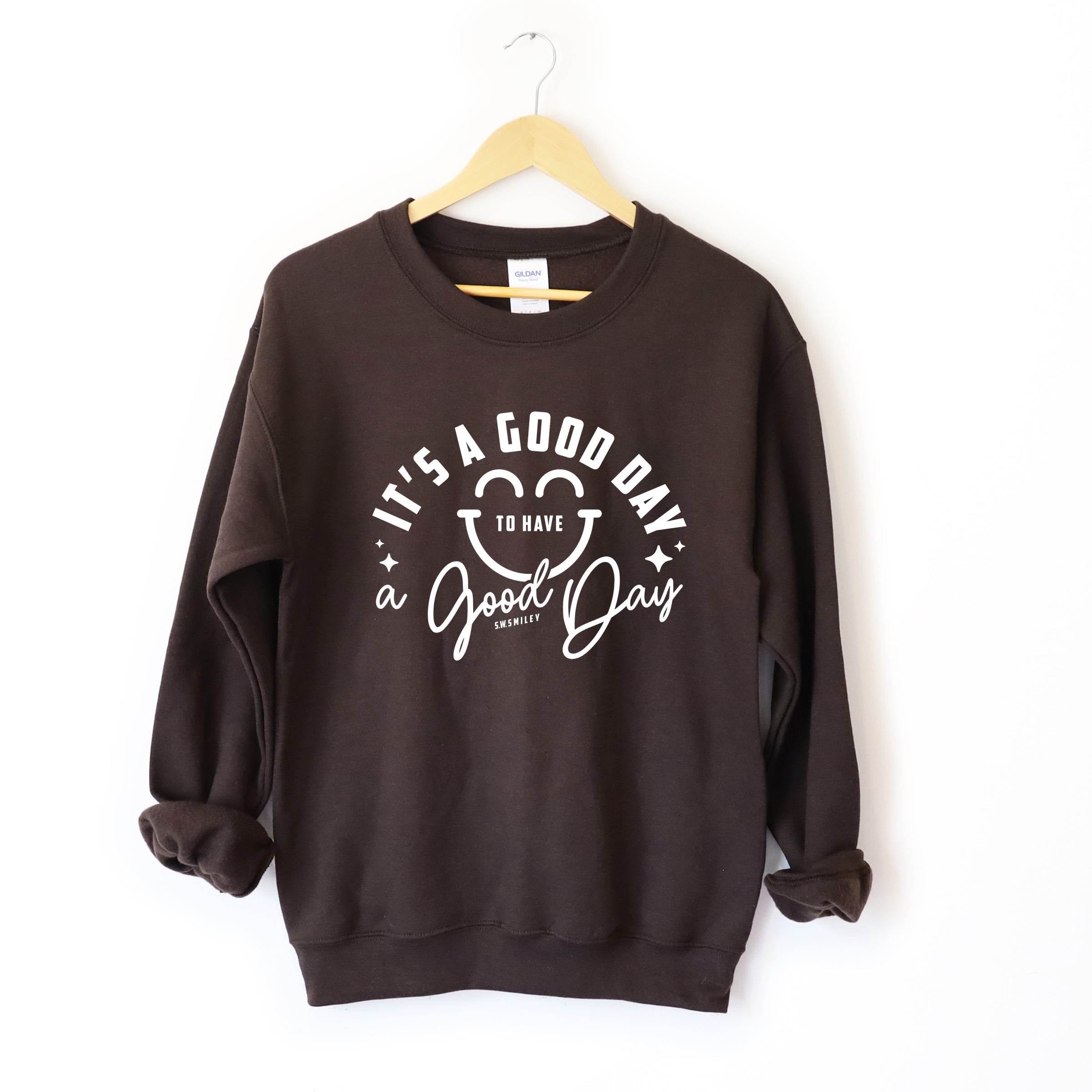 S.W.Smiley It's A Good Day To Have A Good Day - Women's Graphic Sweatshirt