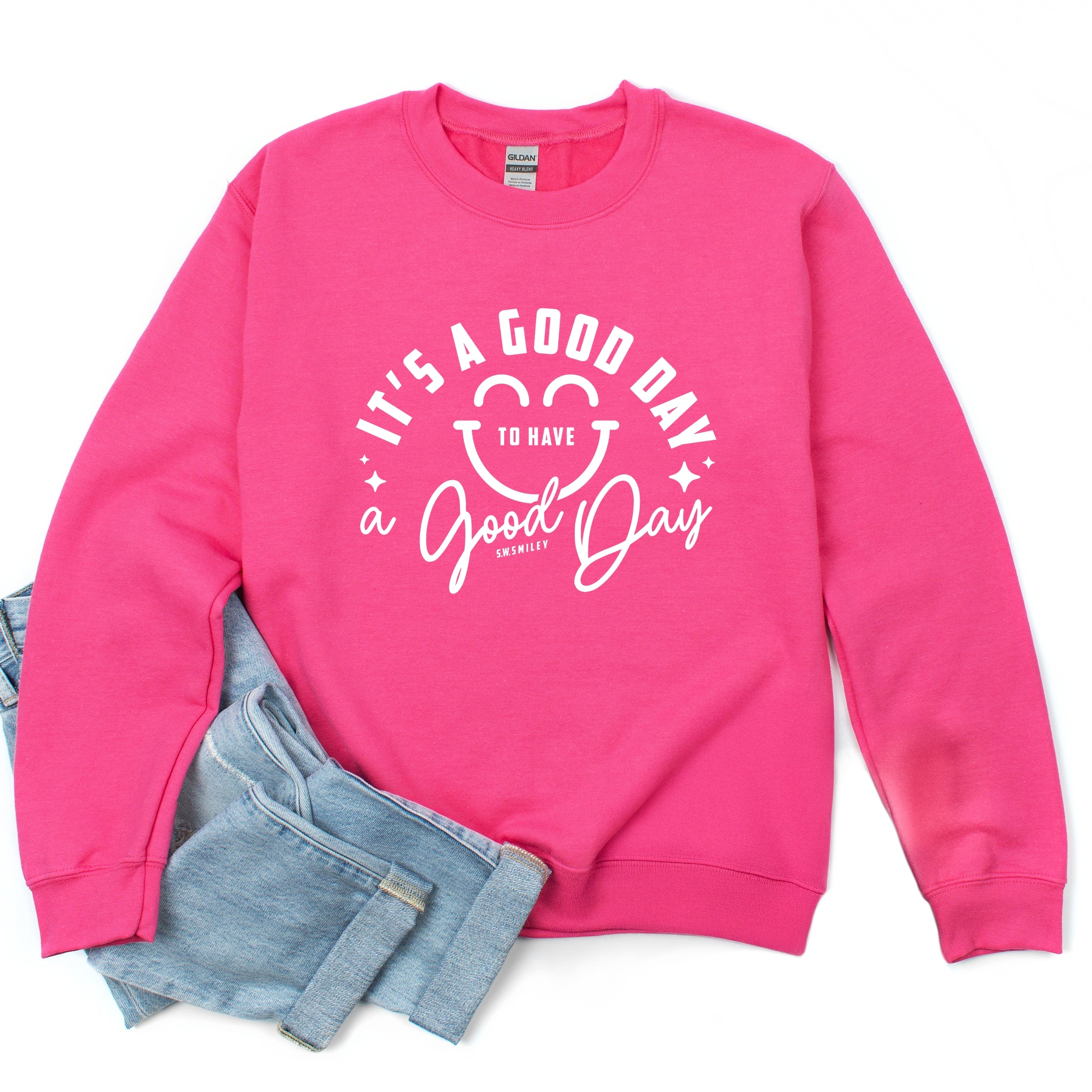 S.W.Smiley It's A Good Day To Have A Good Day - Women's Graphic Sweatshirt