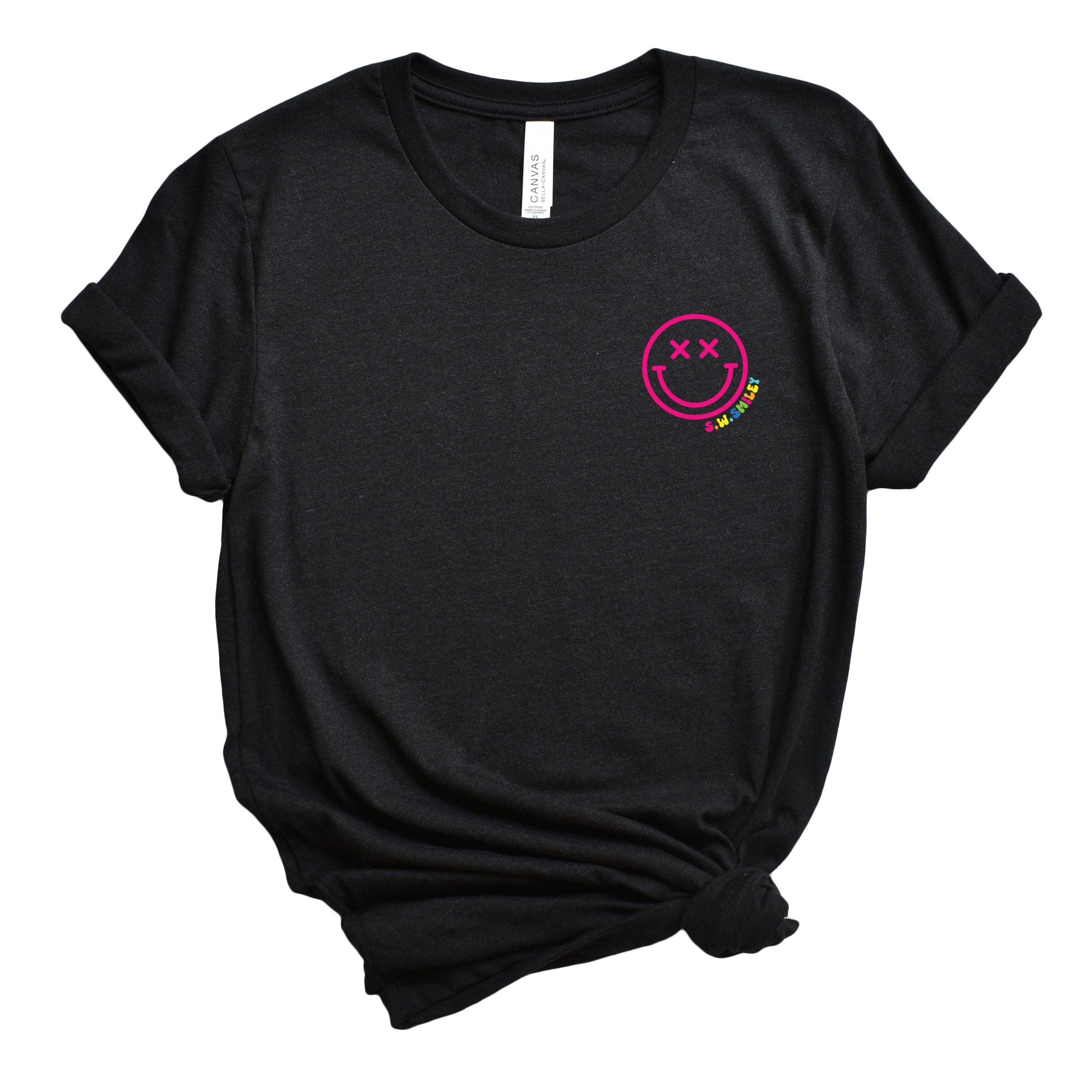 S.W.Smiley Simple Wink Bold - Women's Short Sleeve Graphic T-Shirt