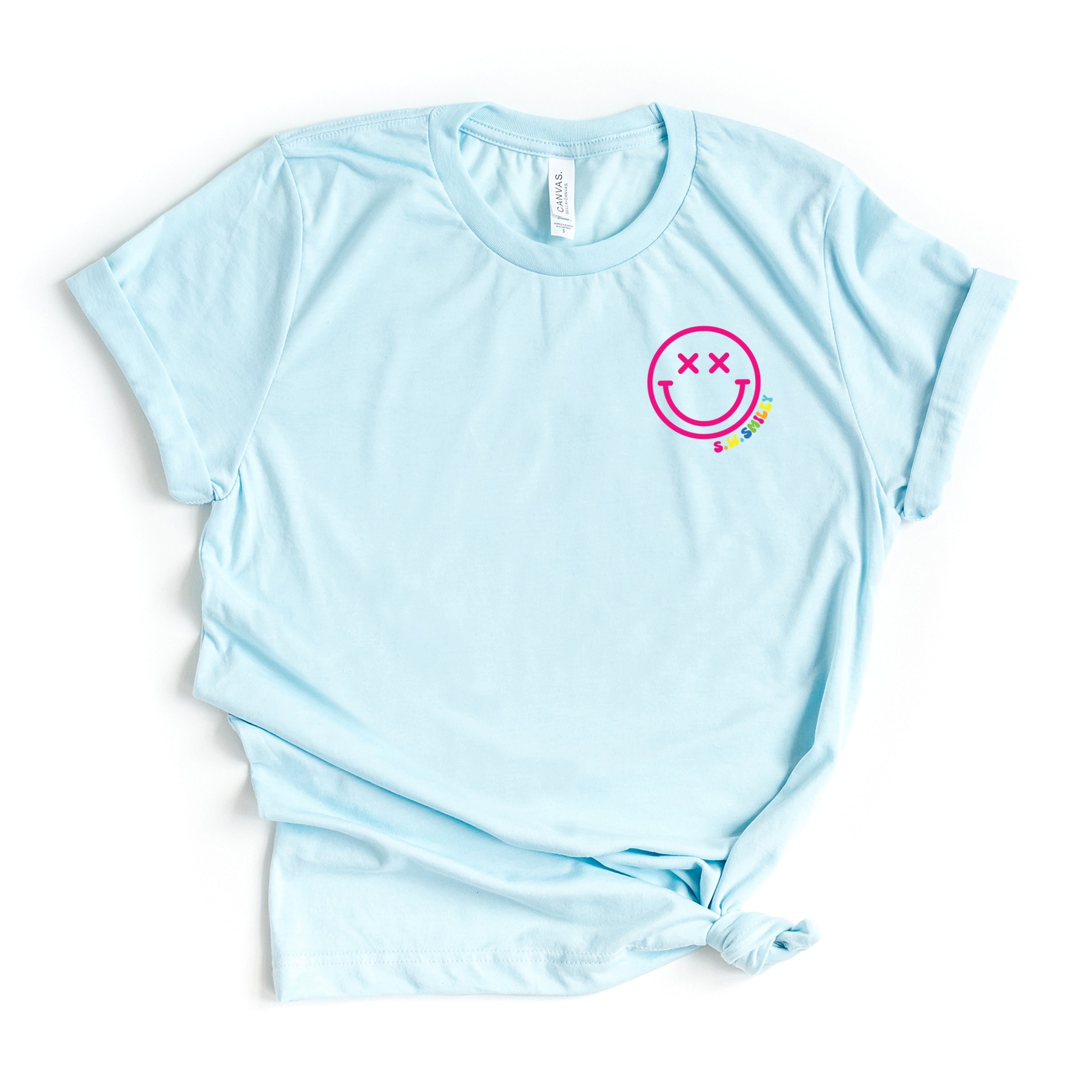 S.W.Smiley Simple Wink Bold - Women's Short Sleeve Graphic T-Shirt