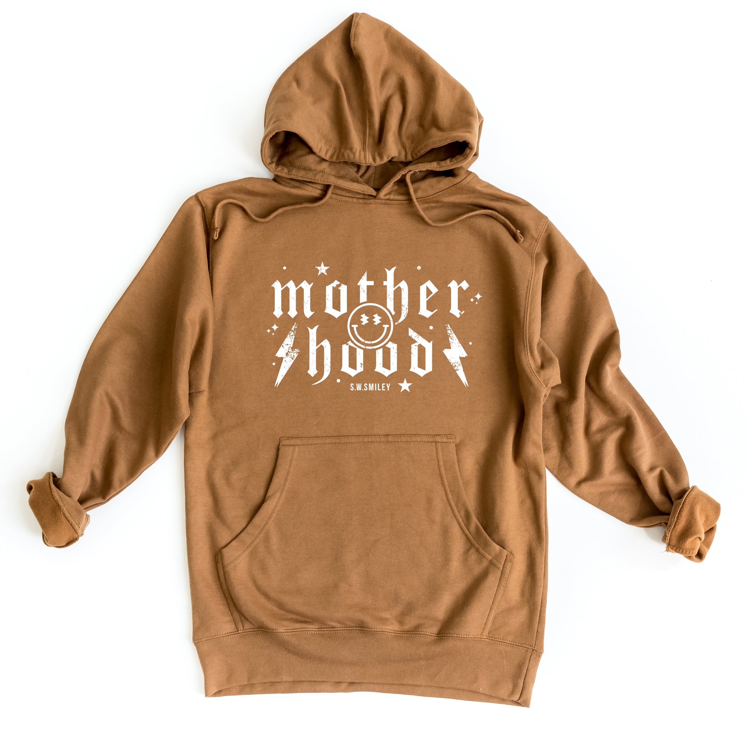 S.W.Smiley Mother Hood Distressed - Women's Graphic Hoodie