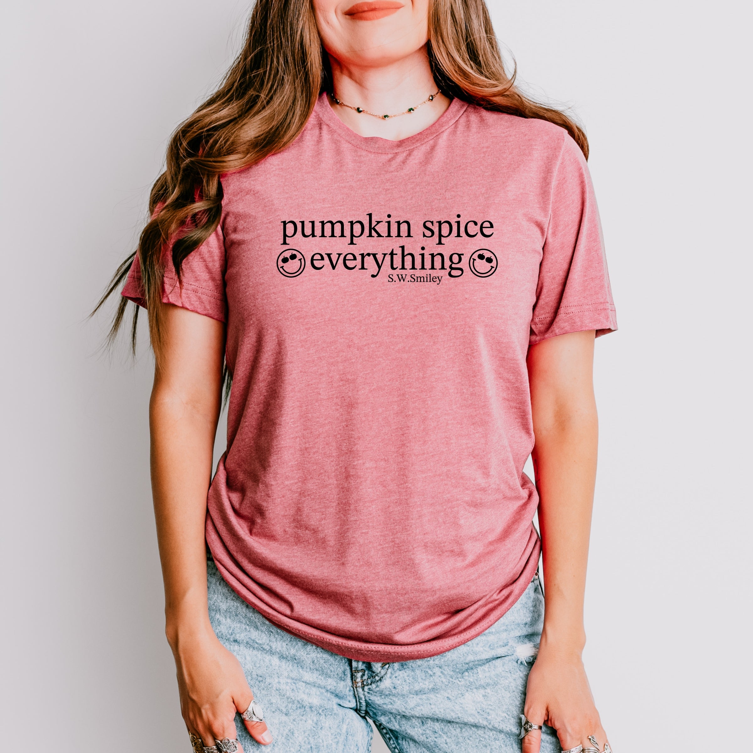 S.W.Smiley Pumpkin Spice Everything - Short Sleeve Tee