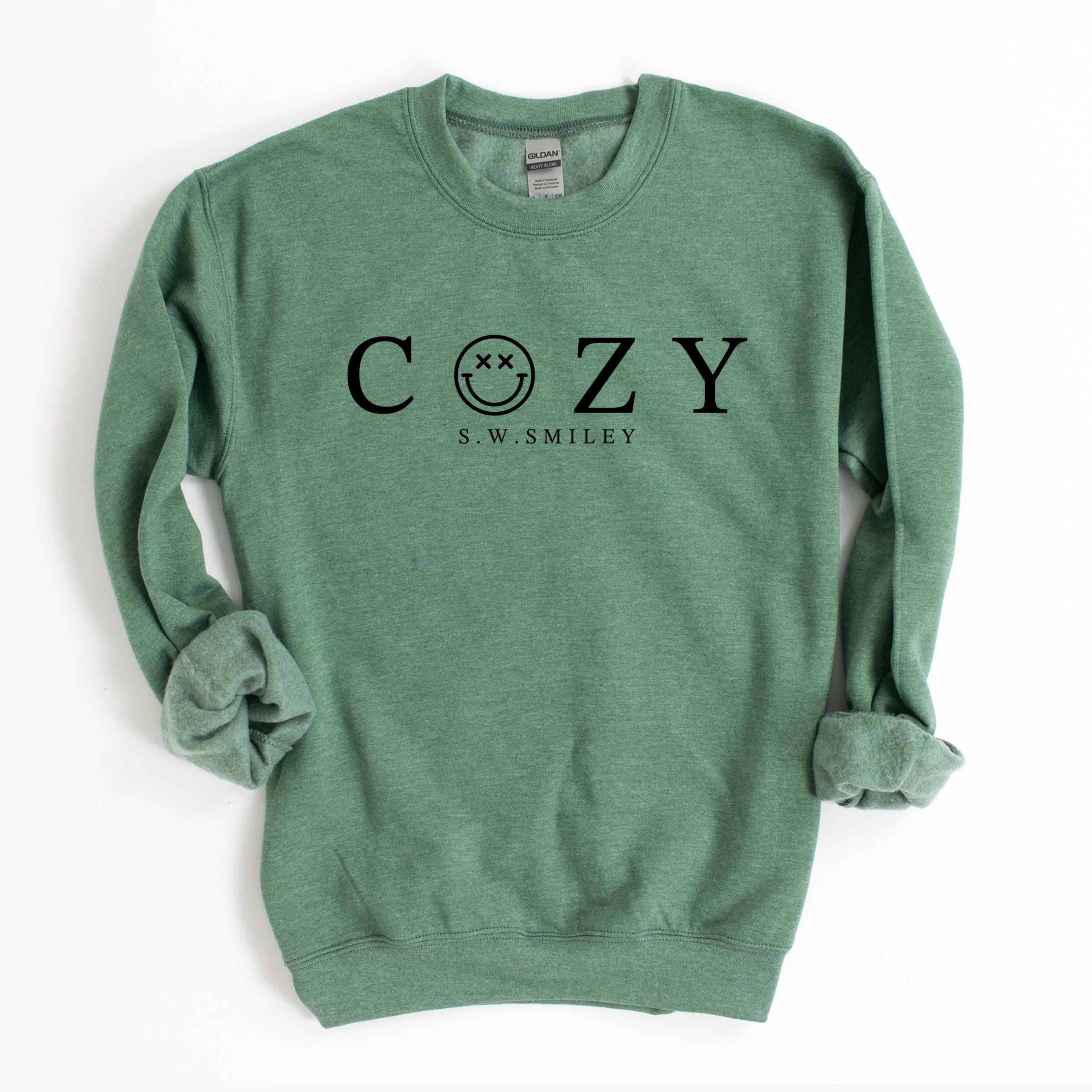S.W.Smiley Cozy Outline - Women's Graphic Sweatshirt