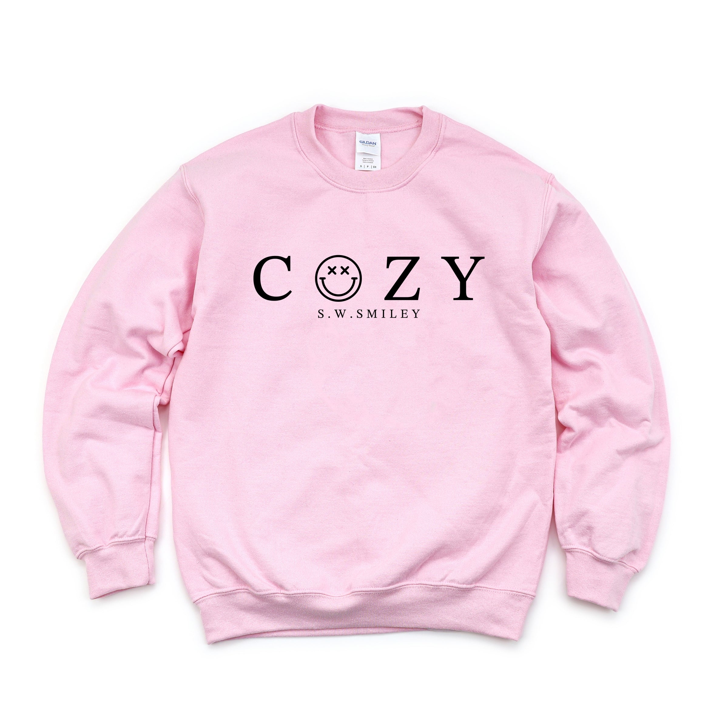 S.W.Smiley Cozy Outline - Women's Graphic Sweatshirt