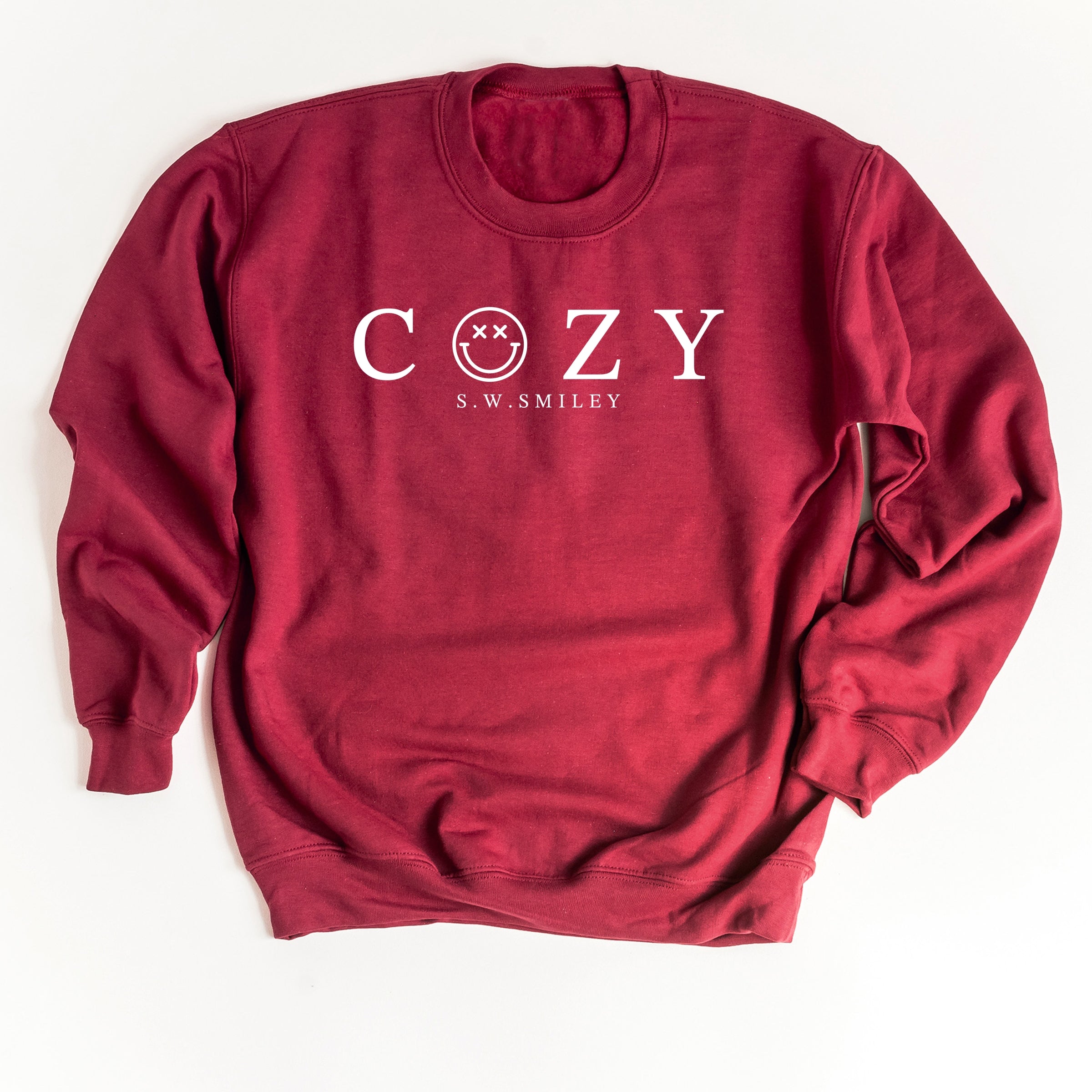 S.W.Smiley Cozy Outline - Women's Graphic Sweatshirt