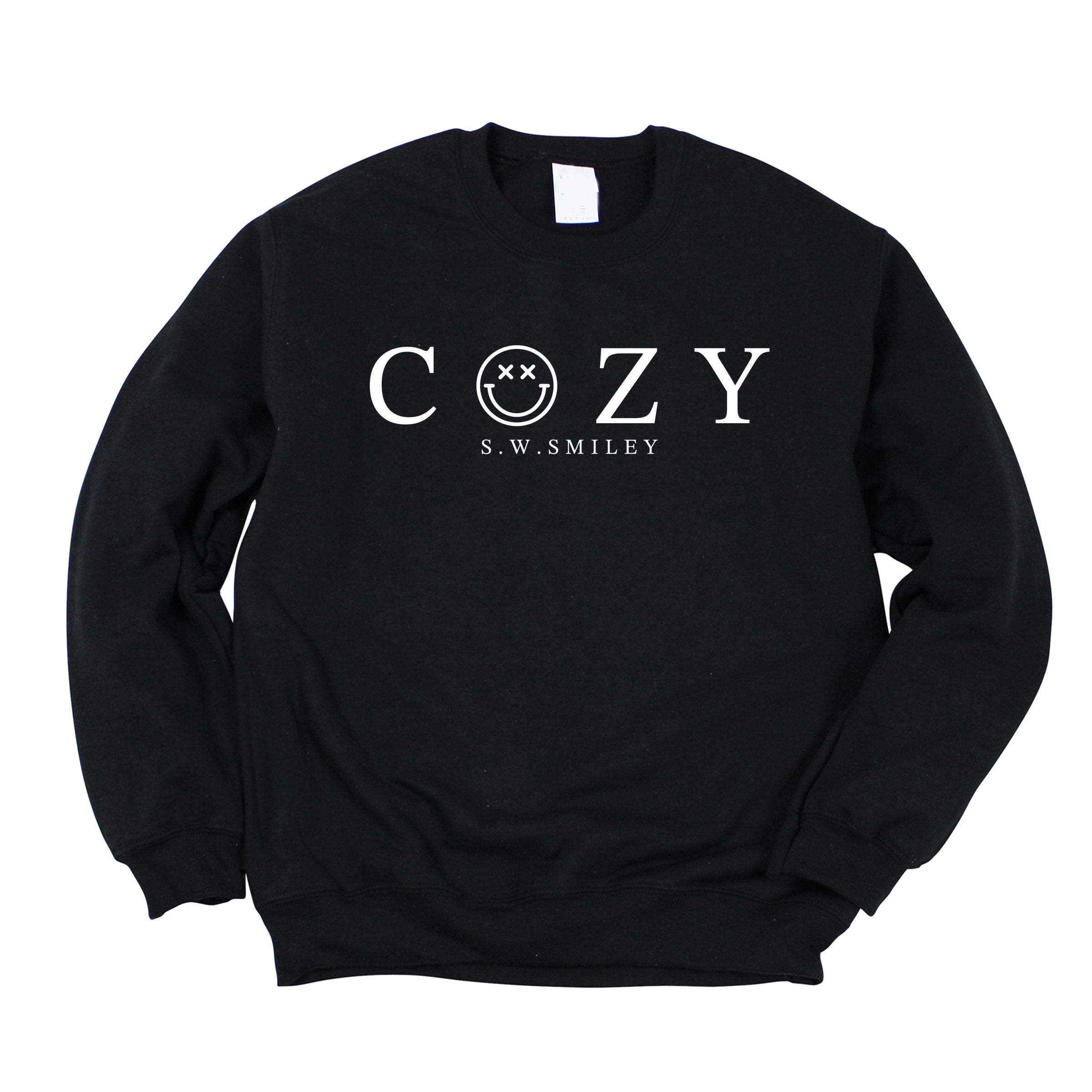 S.W.Smiley Cozy Outline - Women's Graphic Sweatshirt