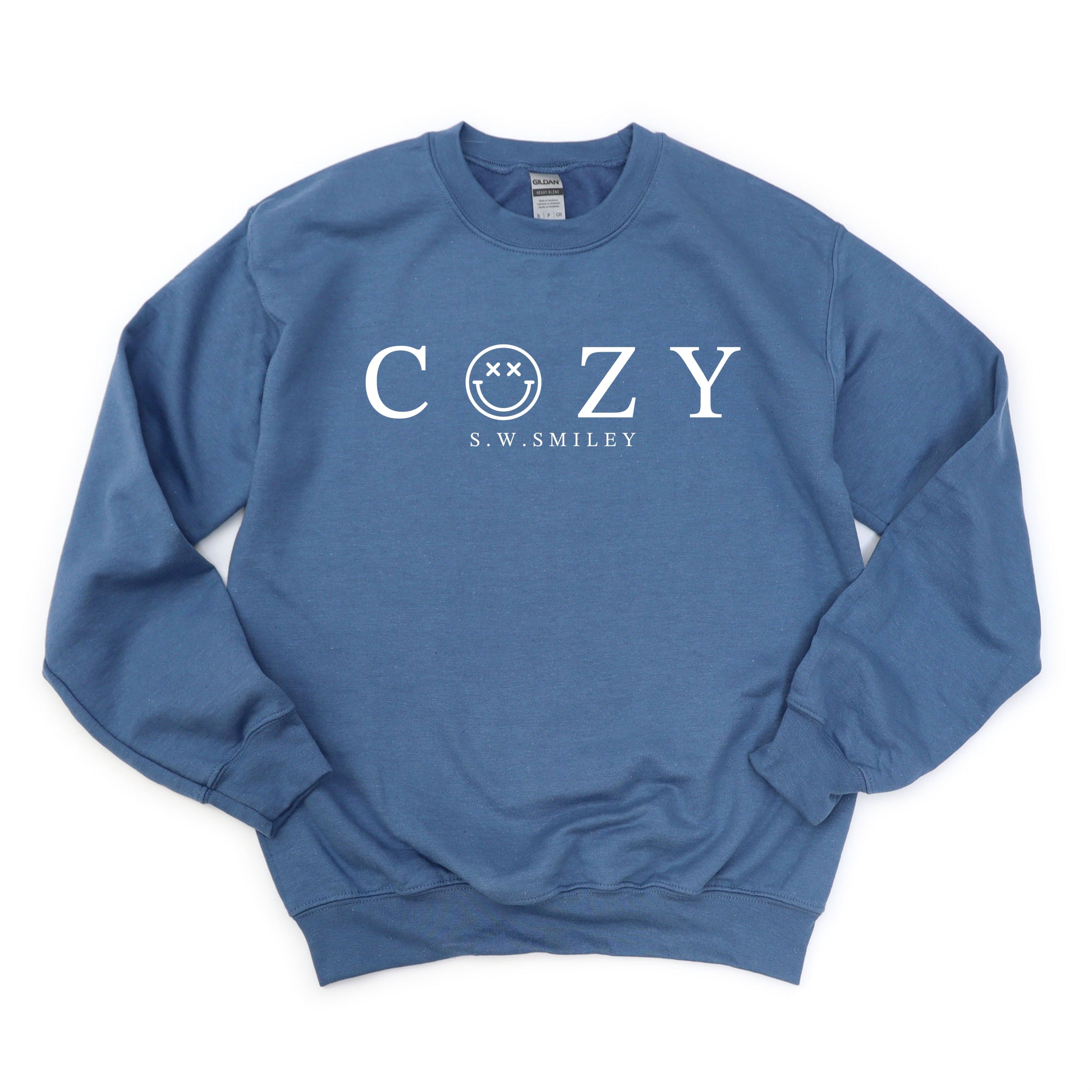 S.W.Smiley Cozy Outline - Women's Graphic Sweatshirt