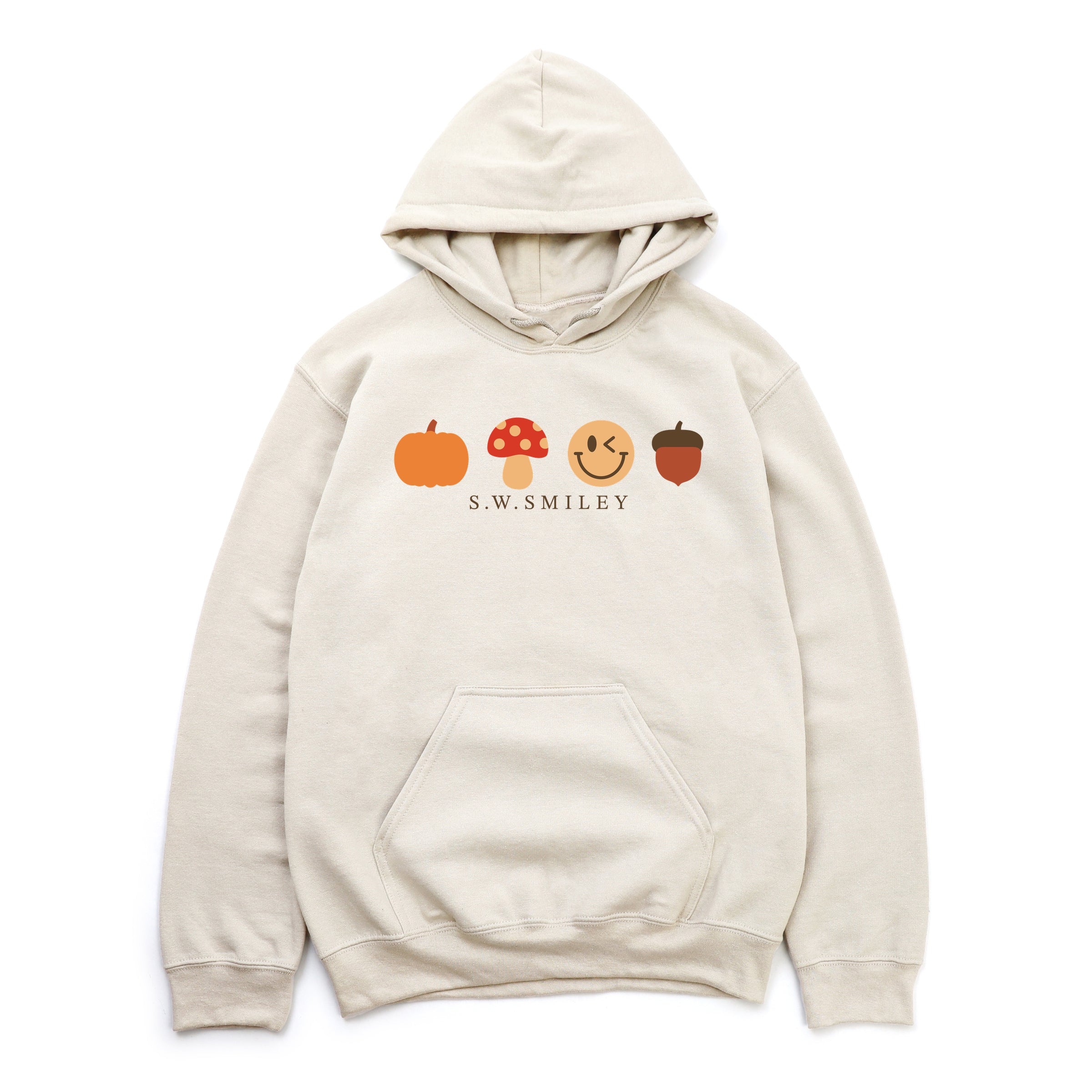 S.W.Smiley Fall Icons - Women's Graphic Hoodie
