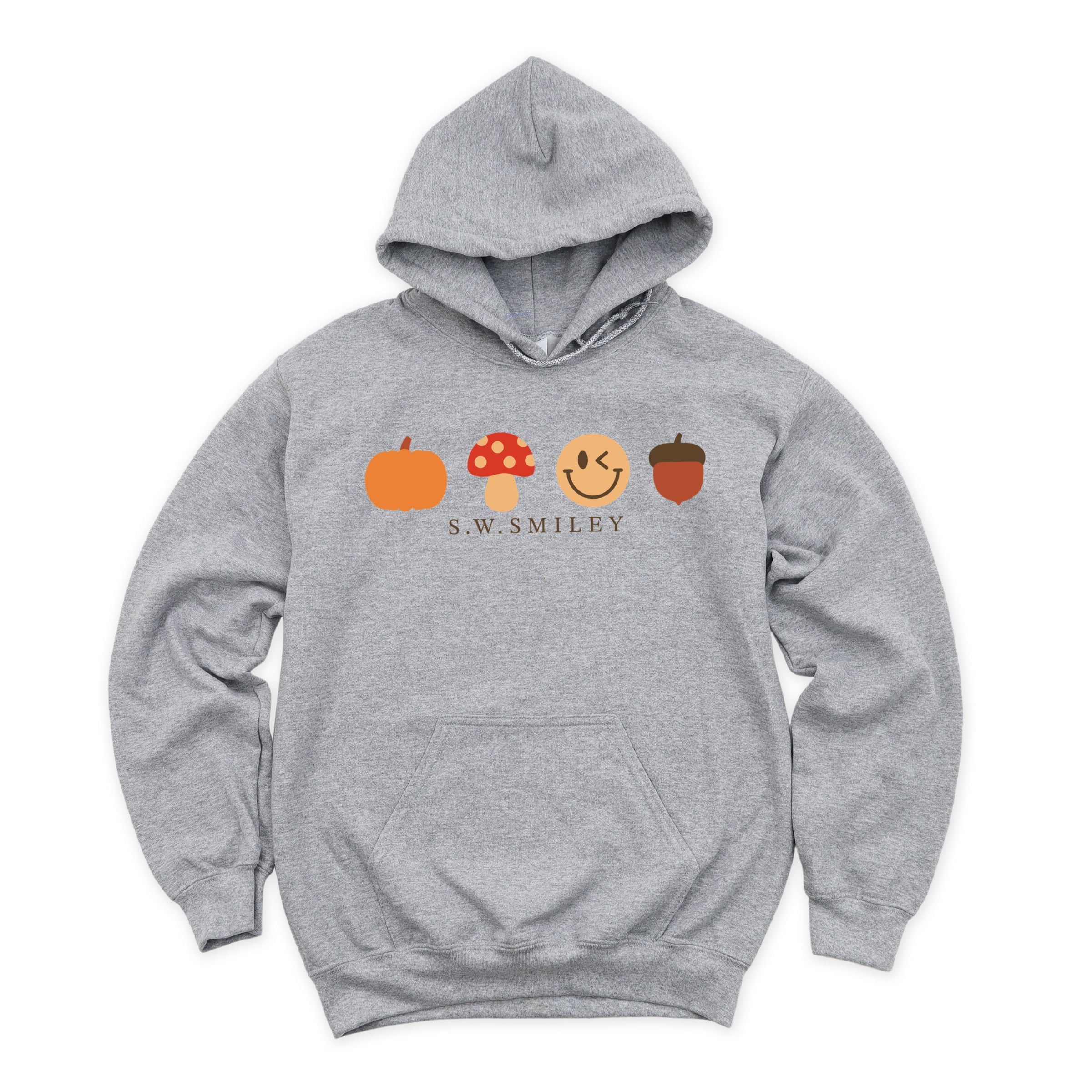 S.W.Smiley Fall Icons - Women's Graphic Hoodie