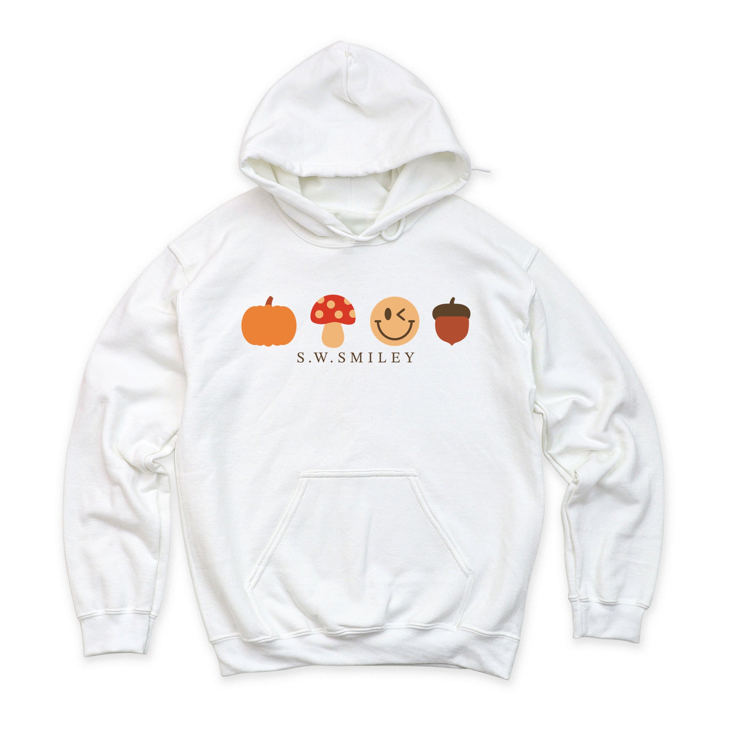 S.W.Smiley Fall Icons - Women's Graphic Hoodie
