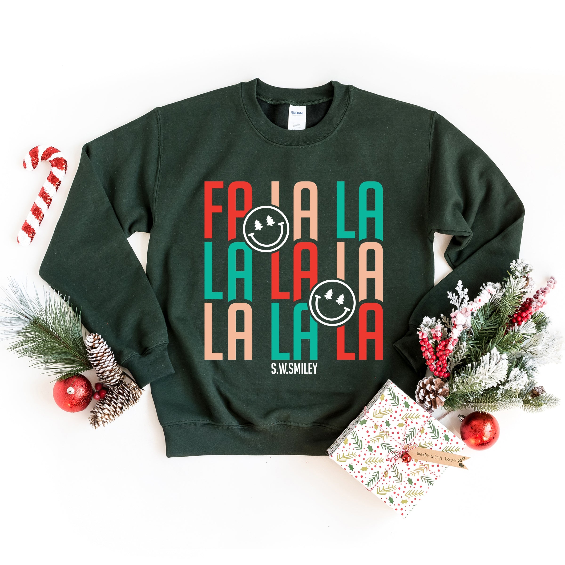 S.W.Smiley Fa La La -  Womens Sweatshirt