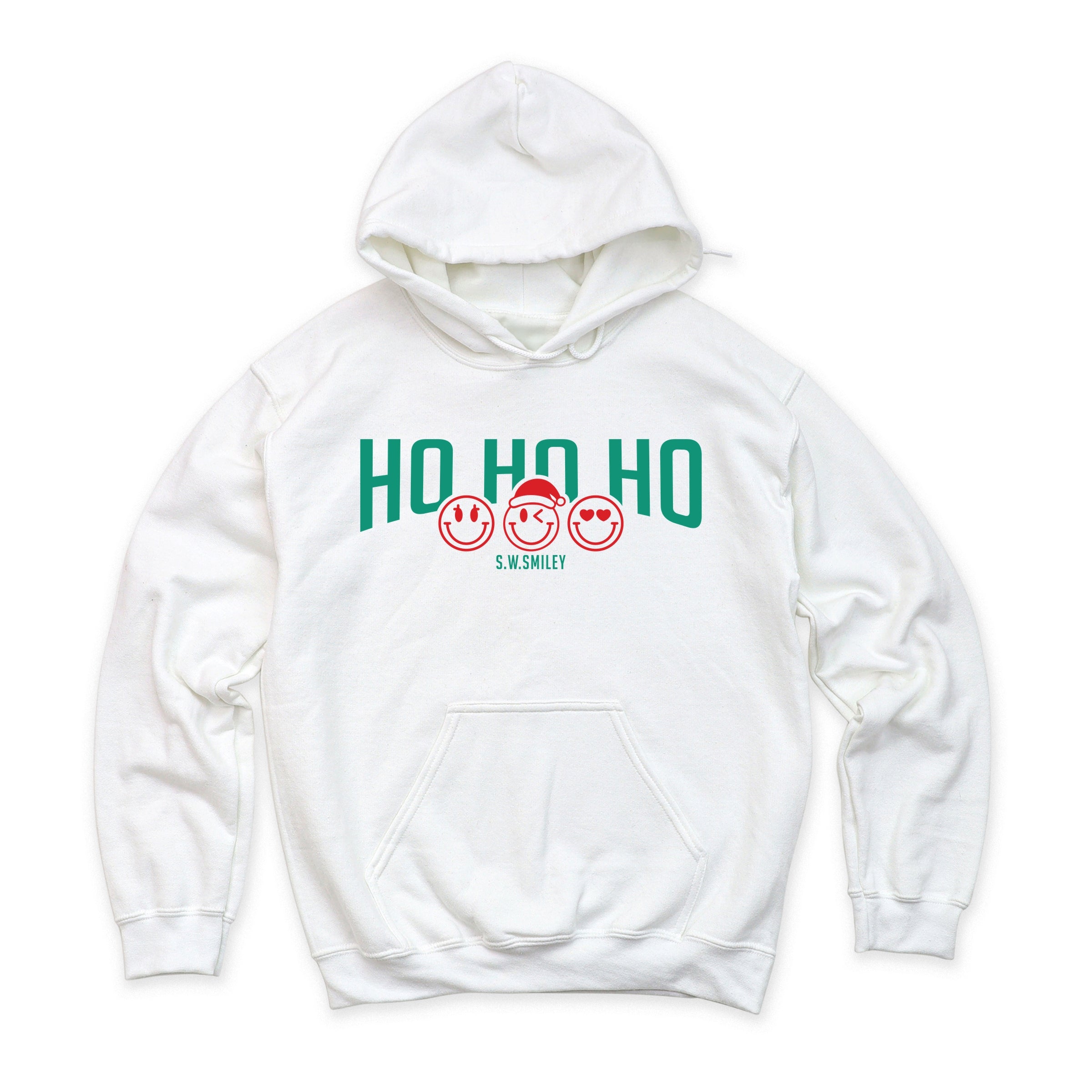 S.W.Smiley Varsity Ho Ho Ho - Womens Hoodie