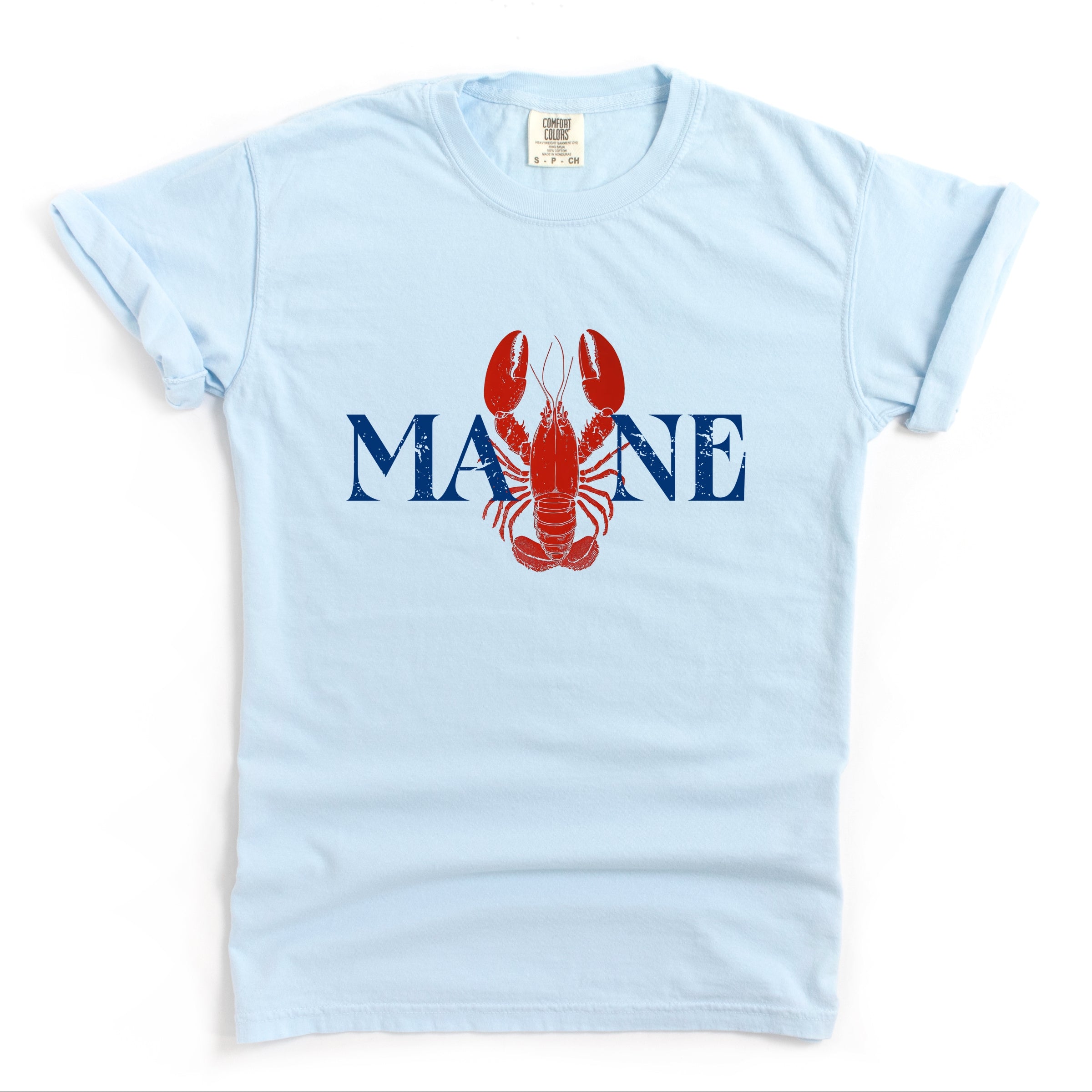 Maine Lobster - Women's Garment Dyed Graphic T-Shirt