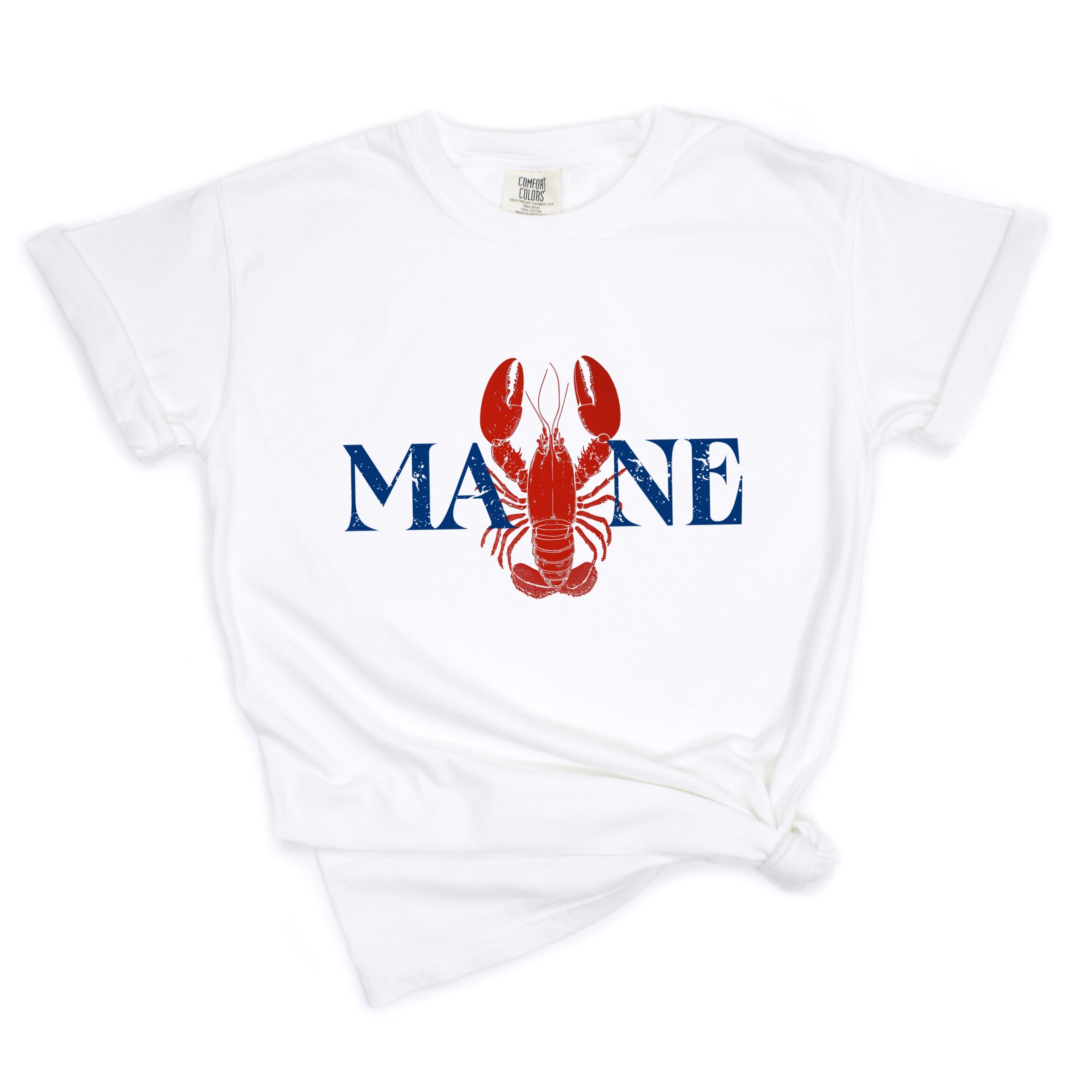 Maine Lobster - Women's Garment Dyed Graphic T-Shirt