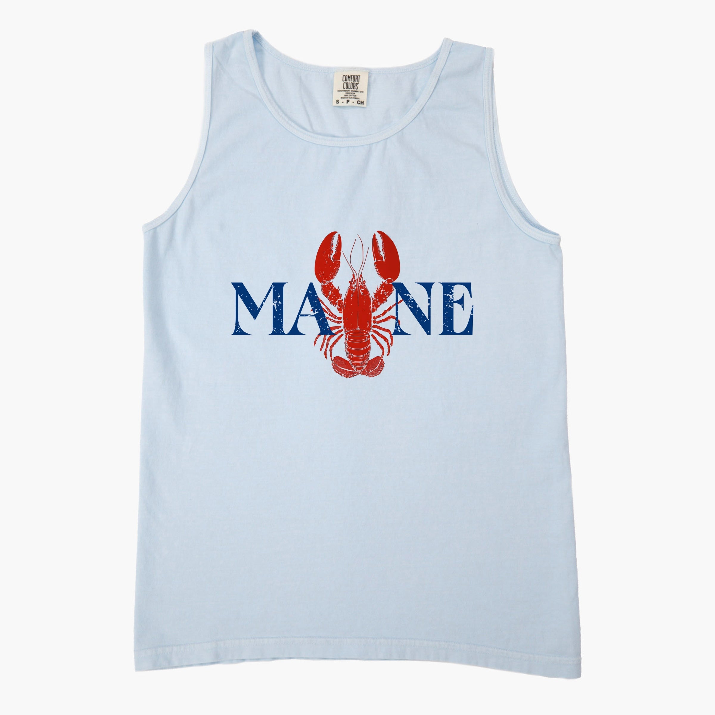 Maine Lobster - Women's Garment Dyed Graphic Tank Top