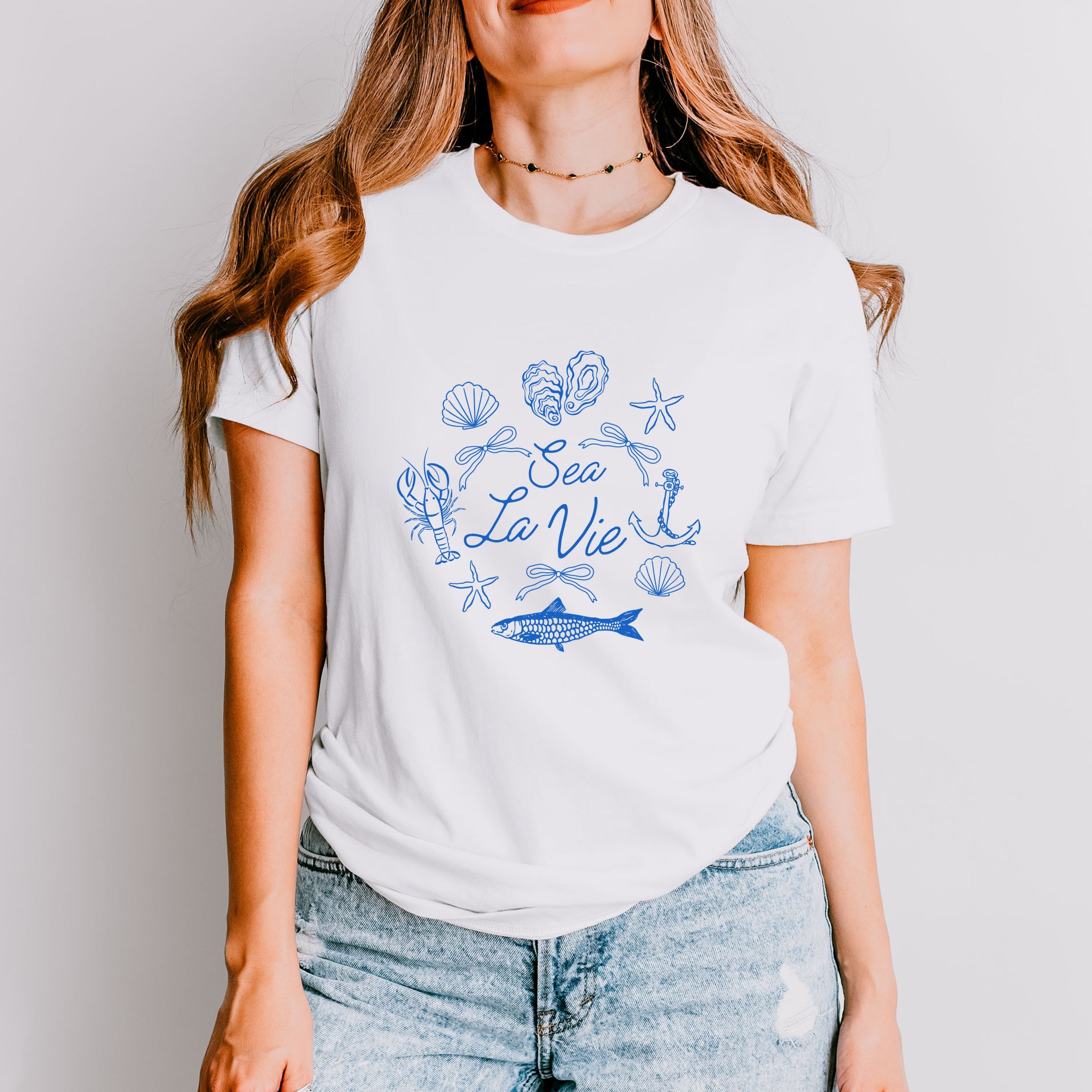 Sea La Vie Collage - Womens Short Sleeve Tee