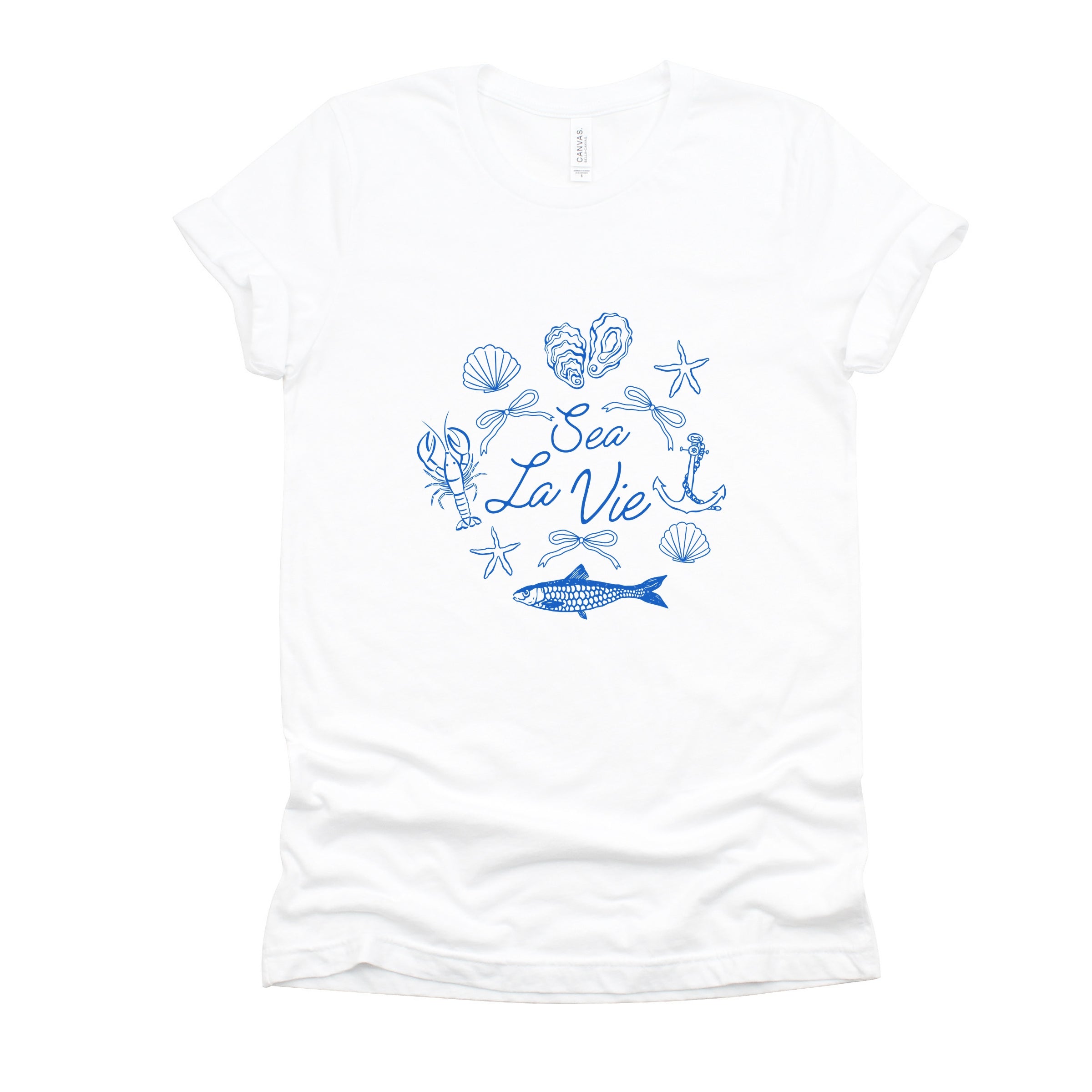 Sea La Vie Collage - Womens Short Sleeve Tee
