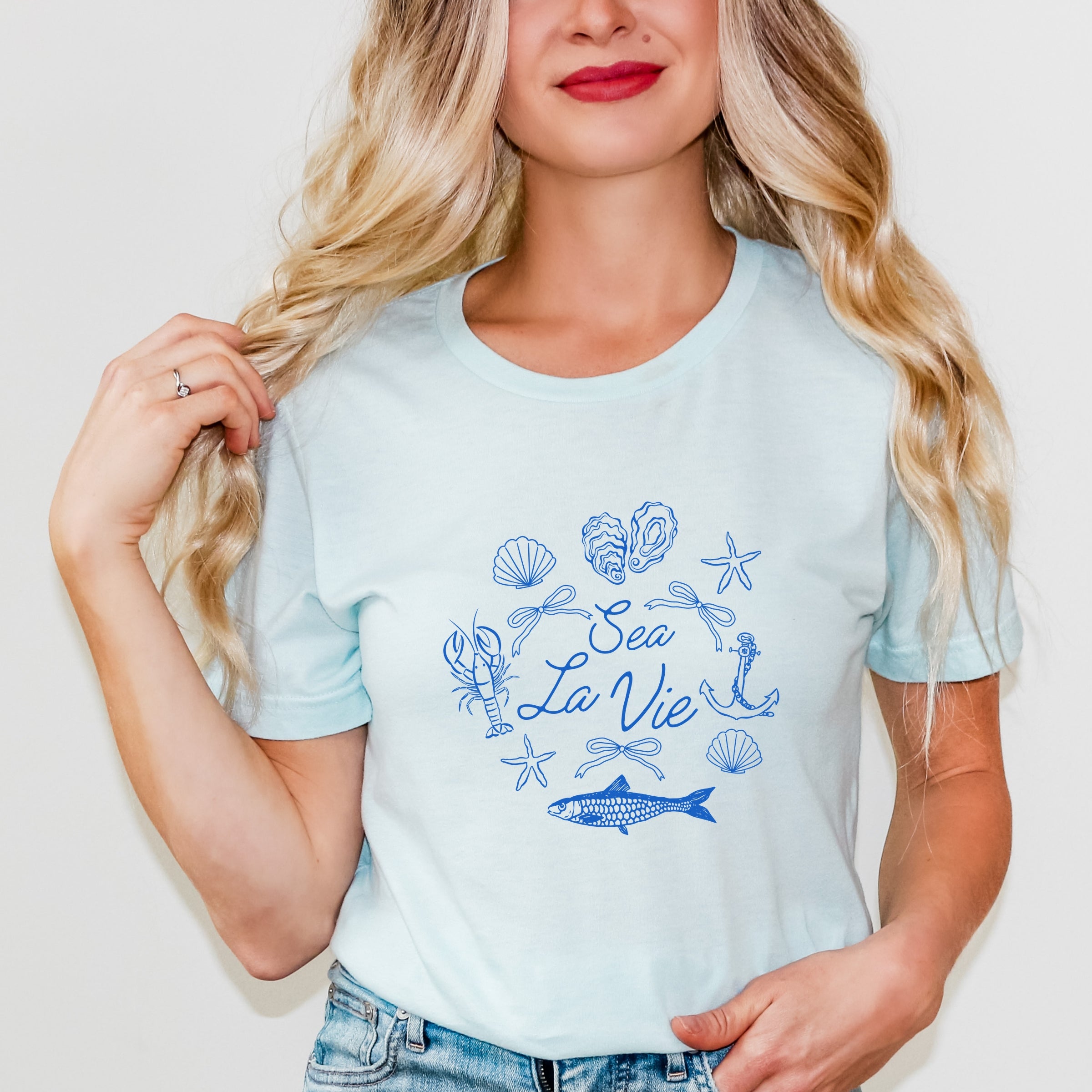 Sea La Vie Collage - Womens Short Sleeve Tee