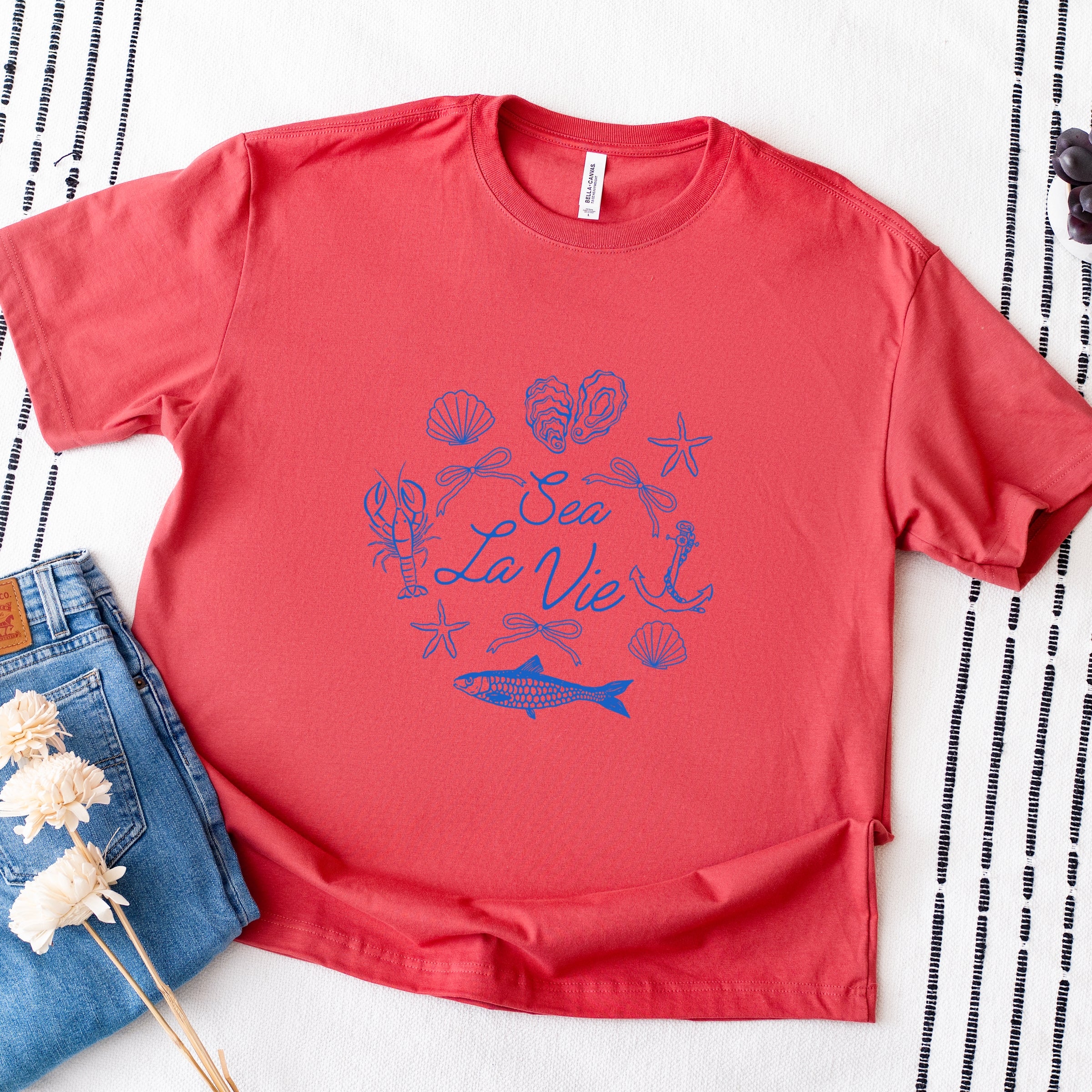 Sea La Vie Collage - Womens Heavyweight Tee