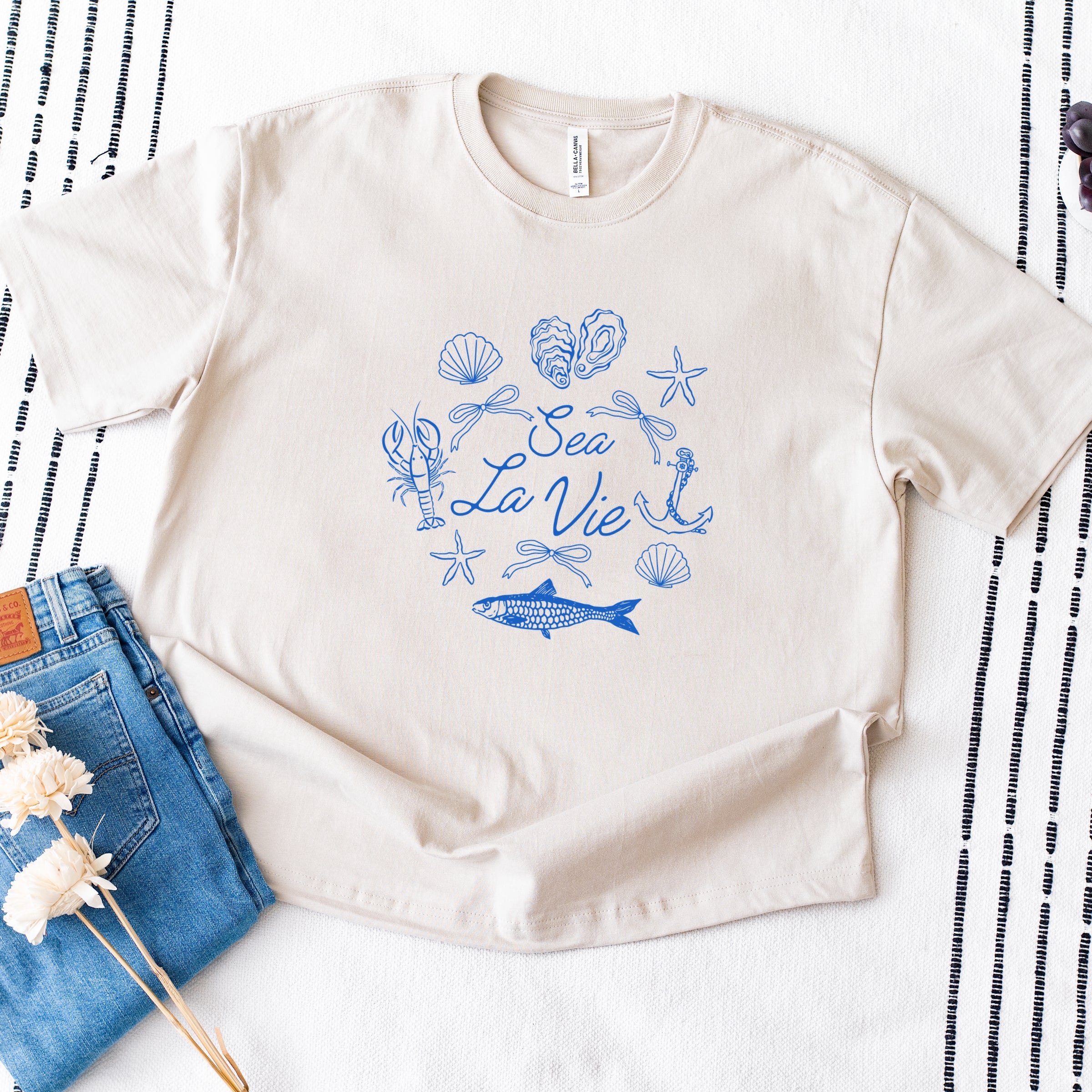 Sea La Vie Collage - Womens Heavyweight Tee